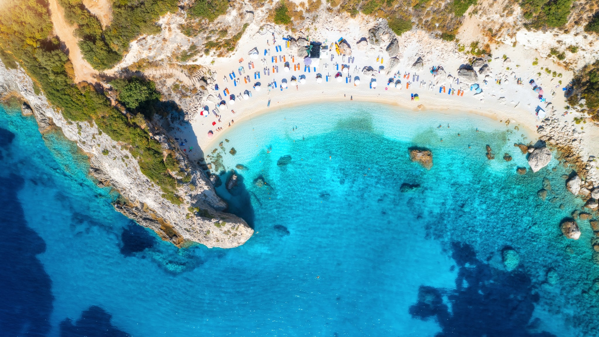 Porto Katsiki Strand auf Lefkada, Griechenland