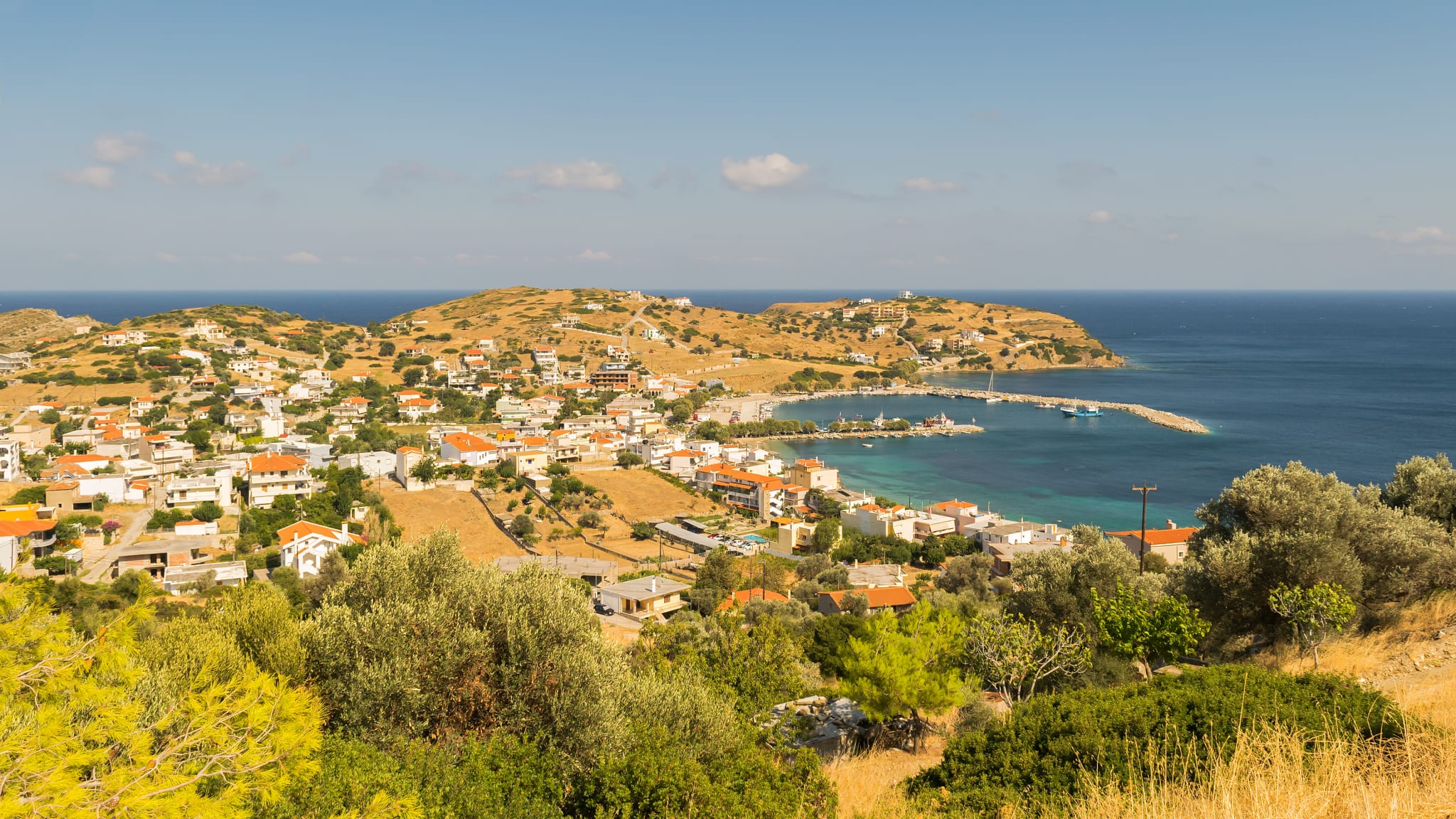 Evia Agioi Apostoloi in Griechenland Landschaft.