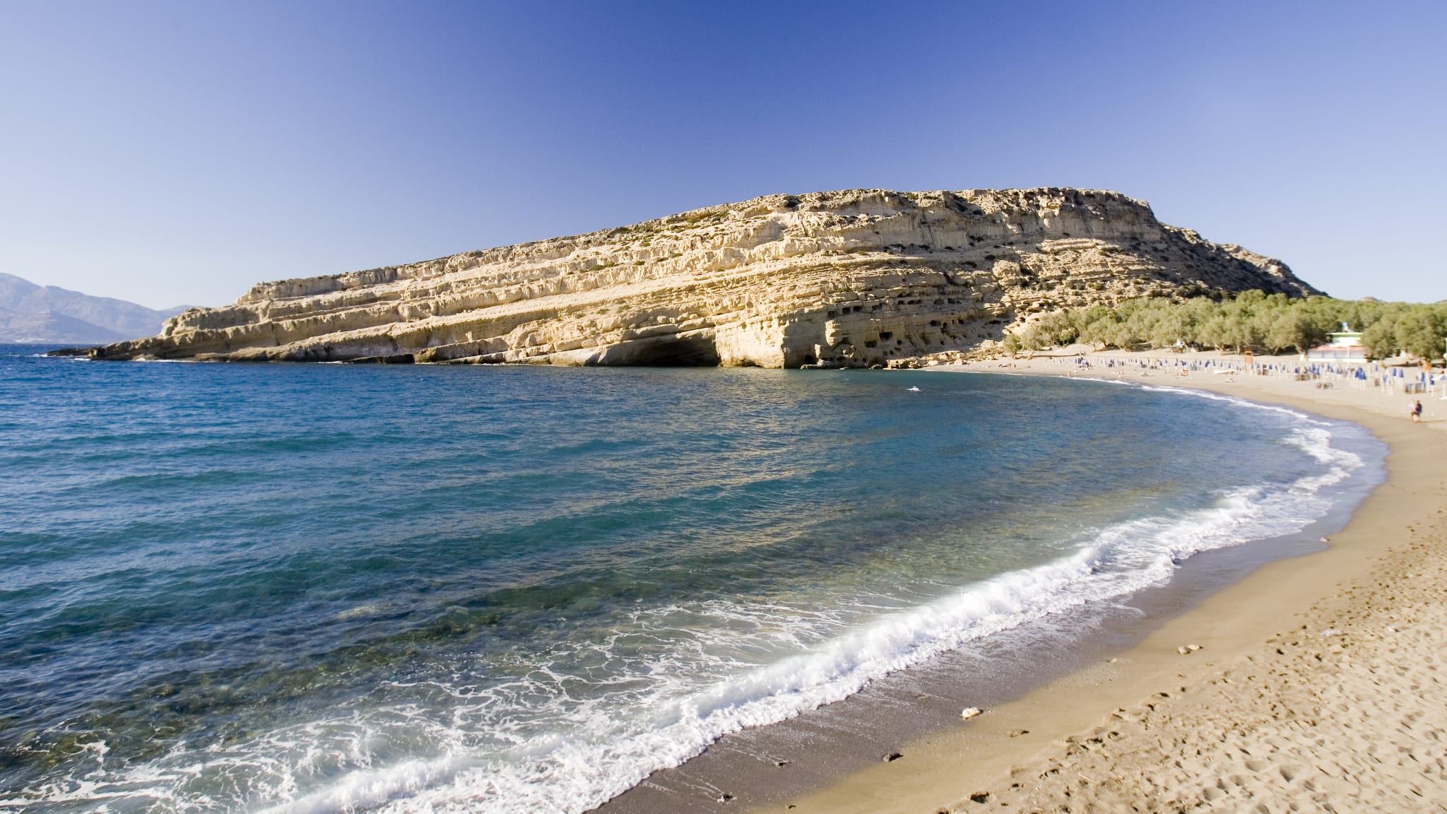 Matala Blick auf den Strand