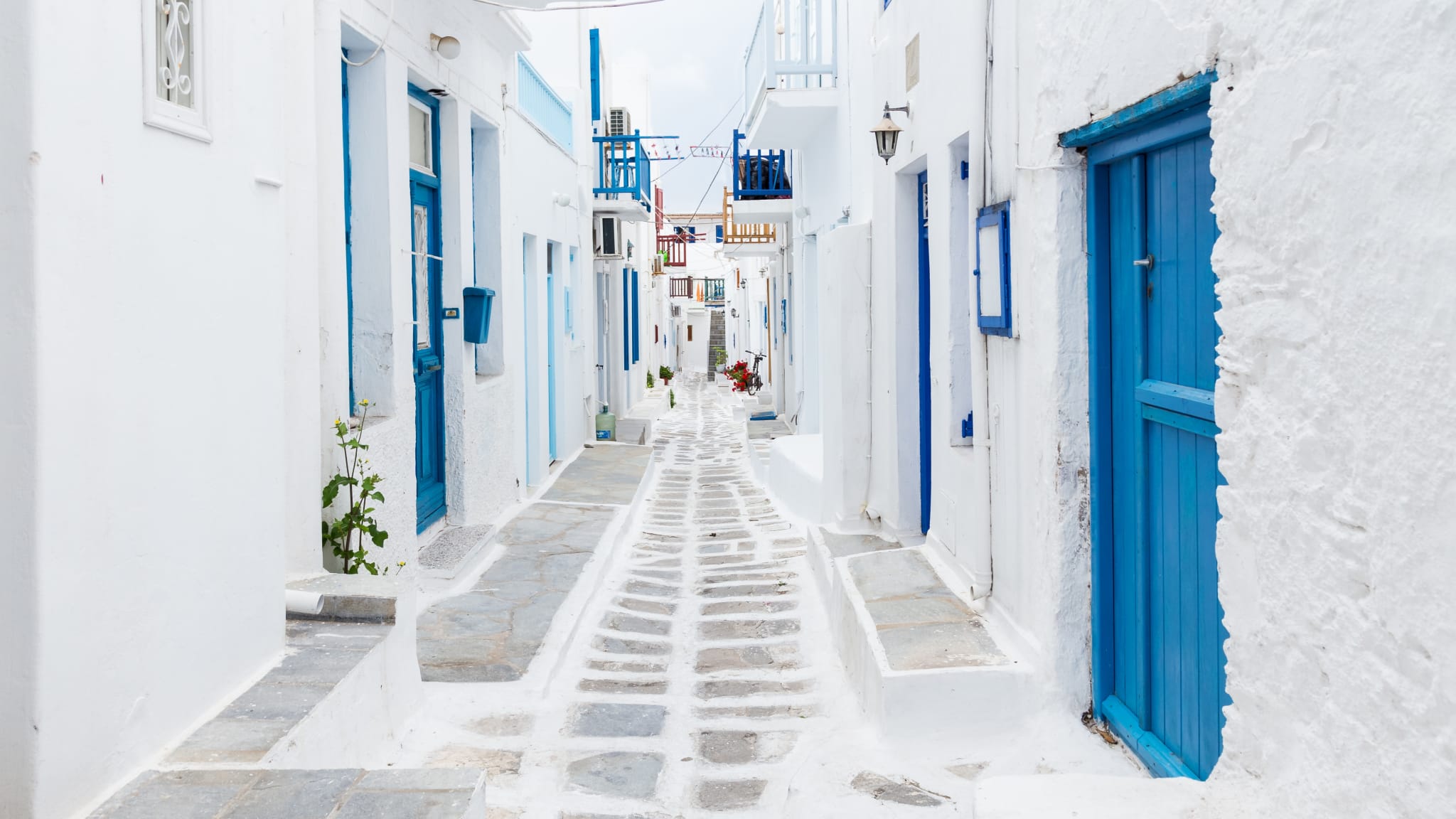 Mykonos streetview, Greece