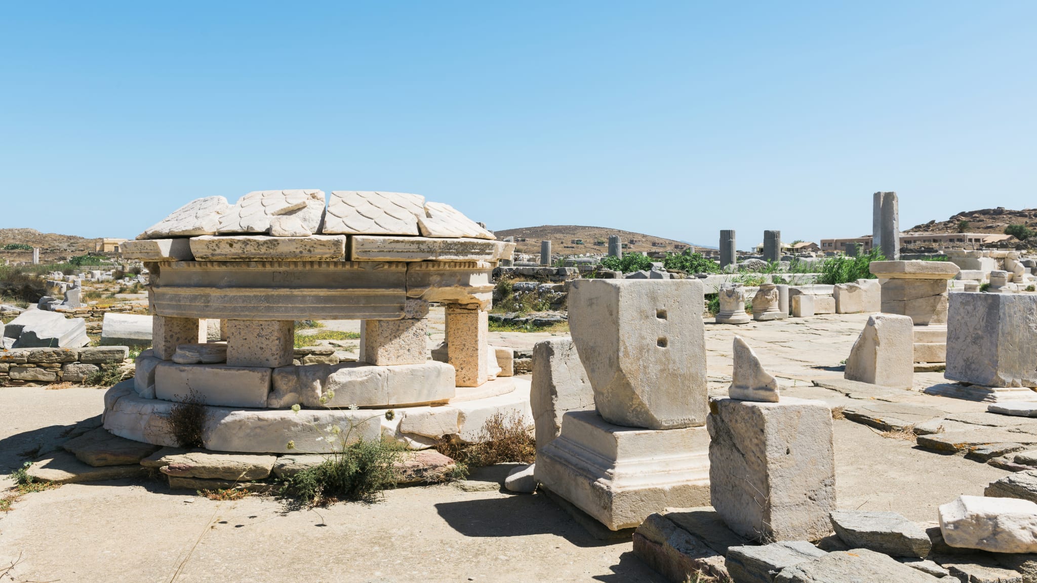 Greece, Mykonos, Delos, archaeological site
