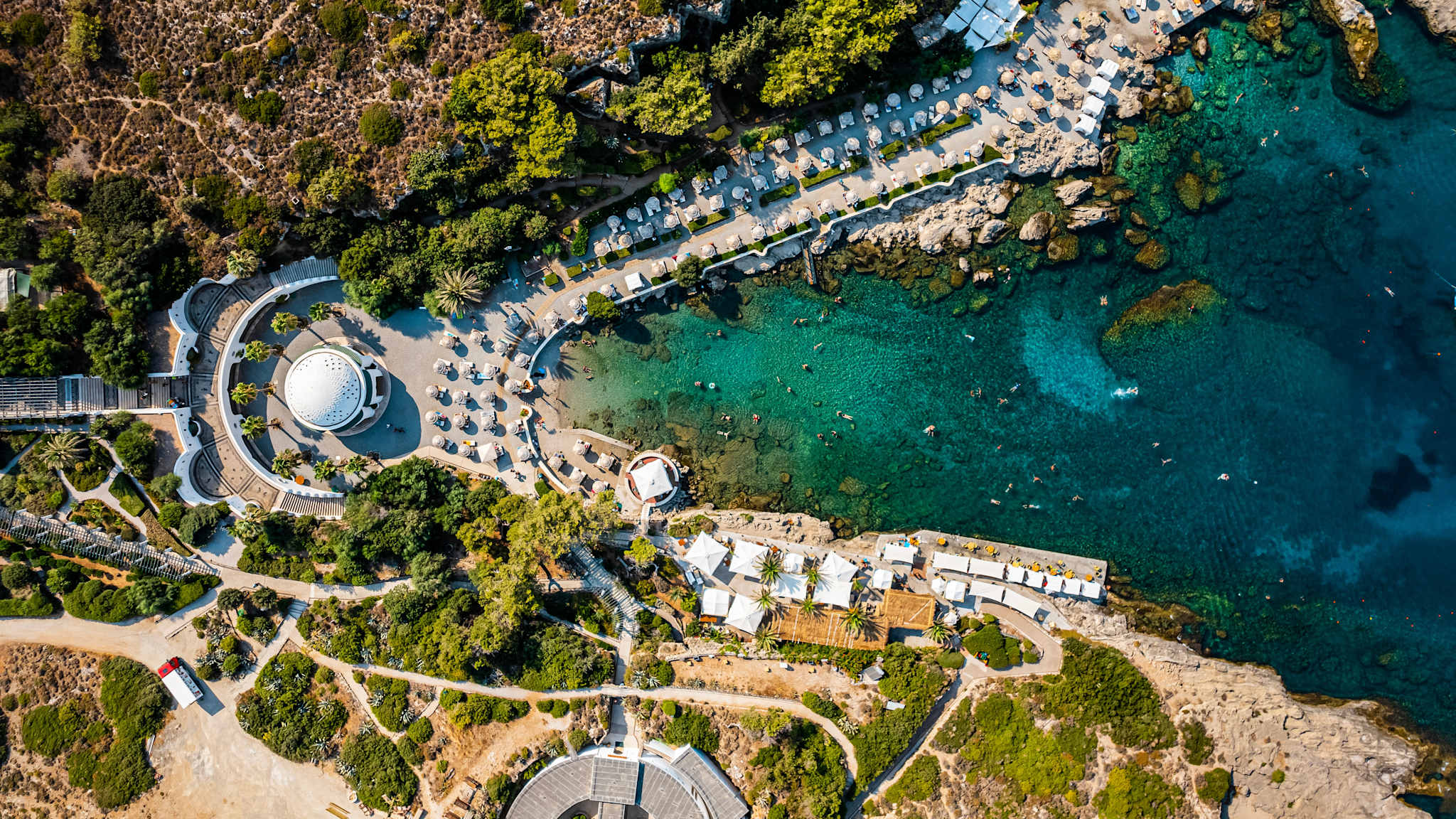 Kalithea Springs auf Rhodos, Griechenland