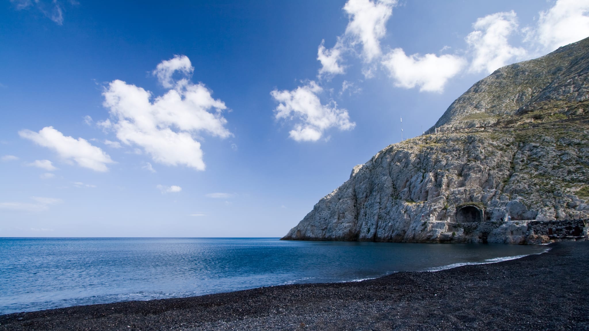 Kamari Beach, Santorini, Griechenland