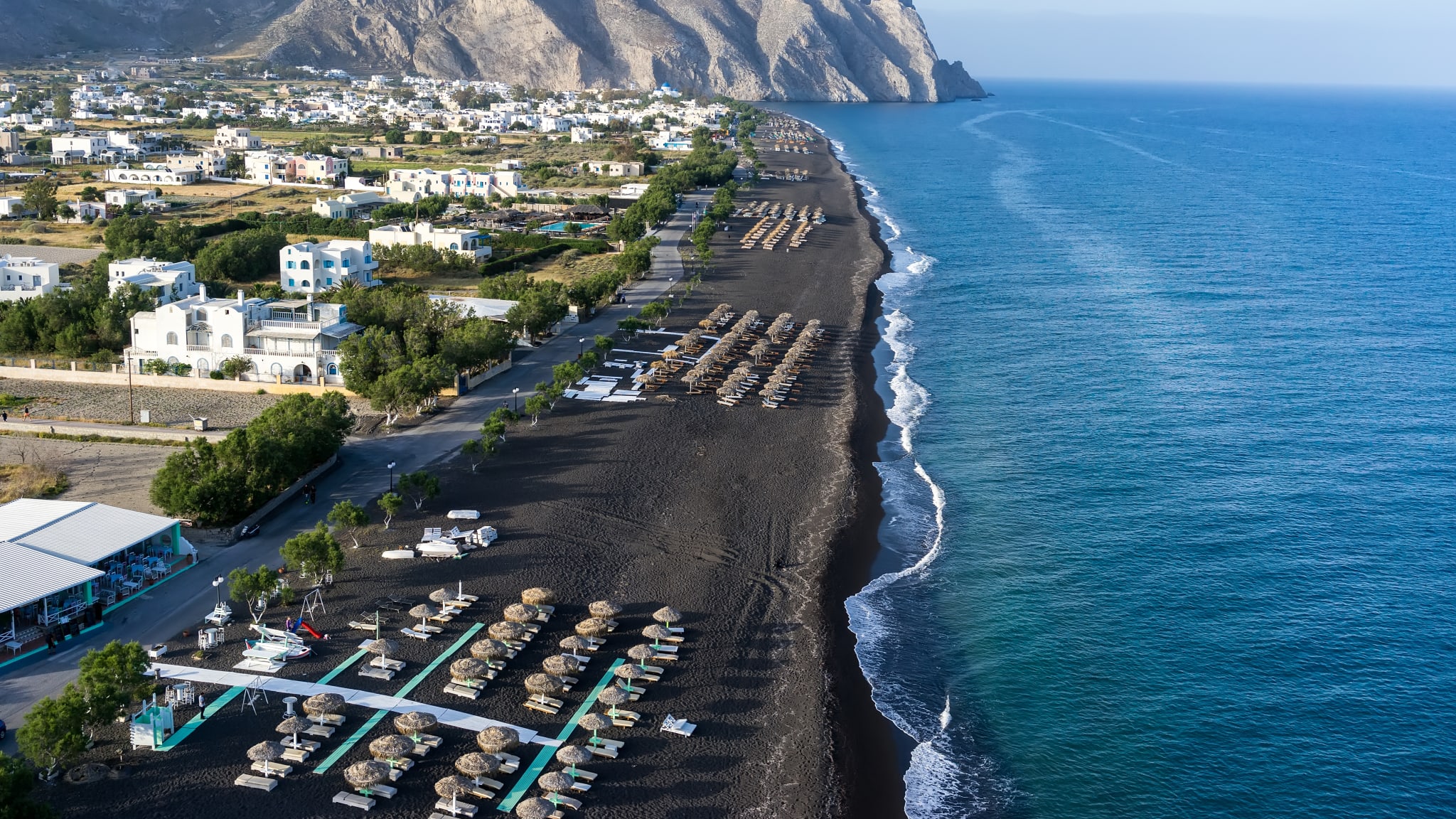 Perissa Beach, Perissa, Santorin