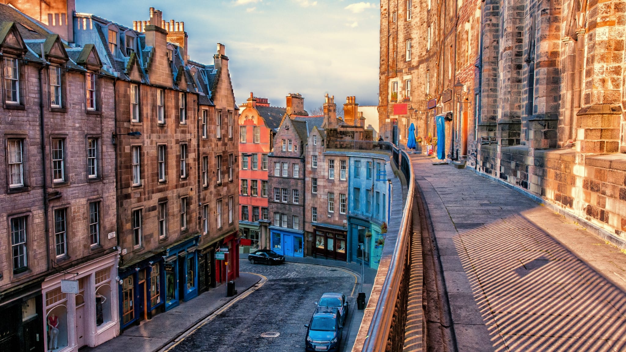 Straßenzüge in Edinburgh