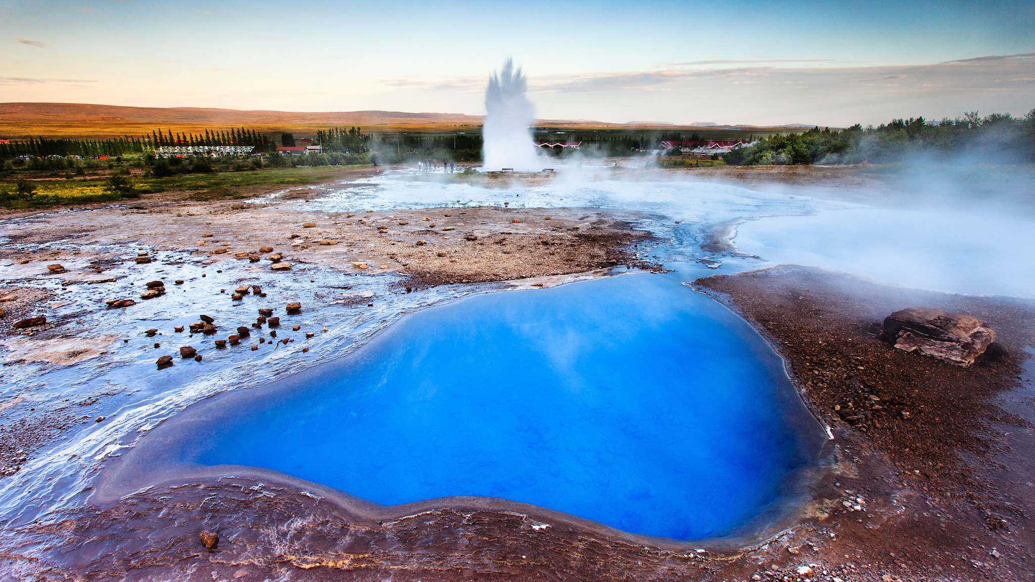 At Geysir, Geothormal site, ICELAND