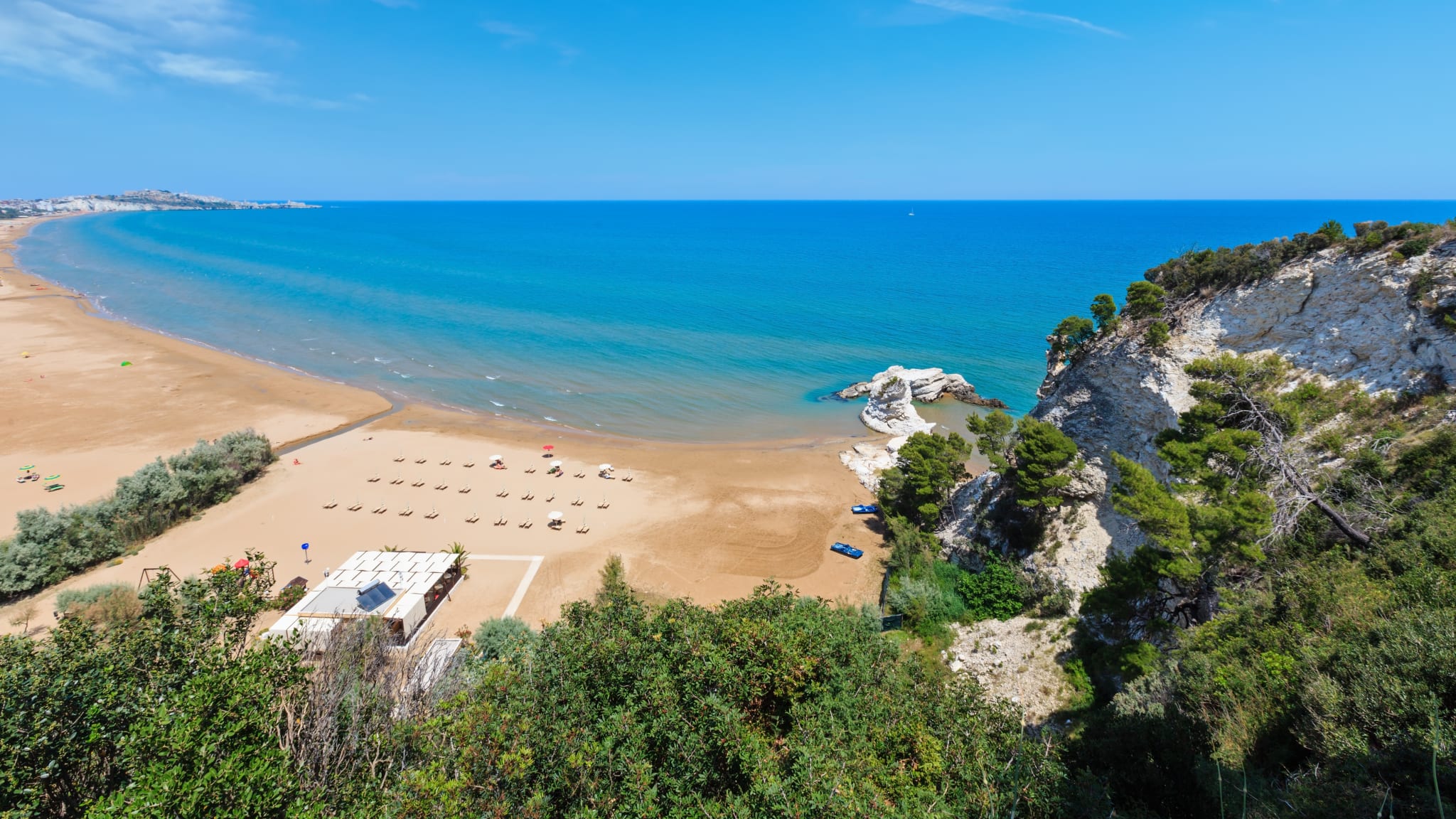 Strand von Portonuovo, Apulien, Italien