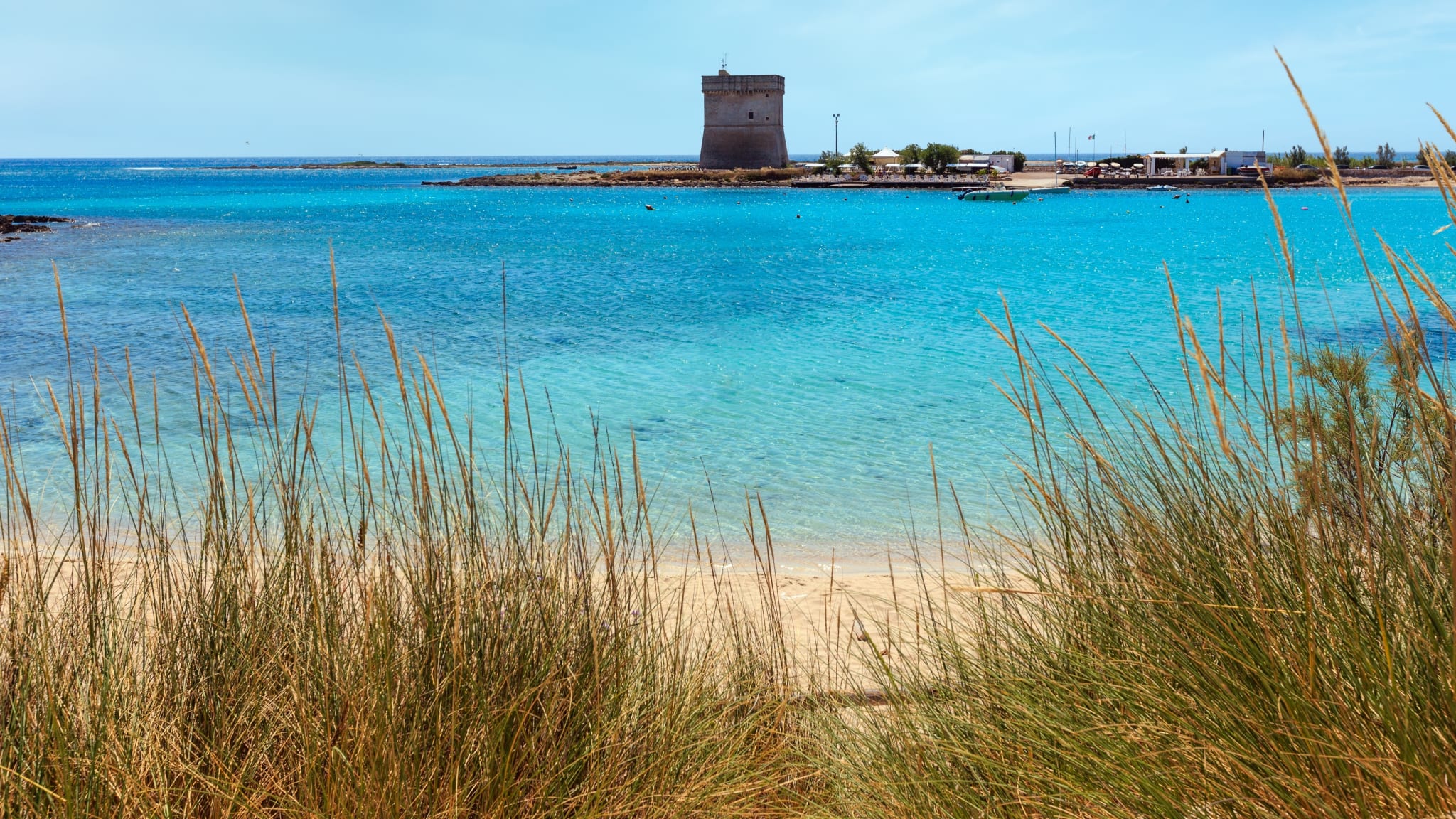 Strand Torre Chianca, Apulien, Italien
