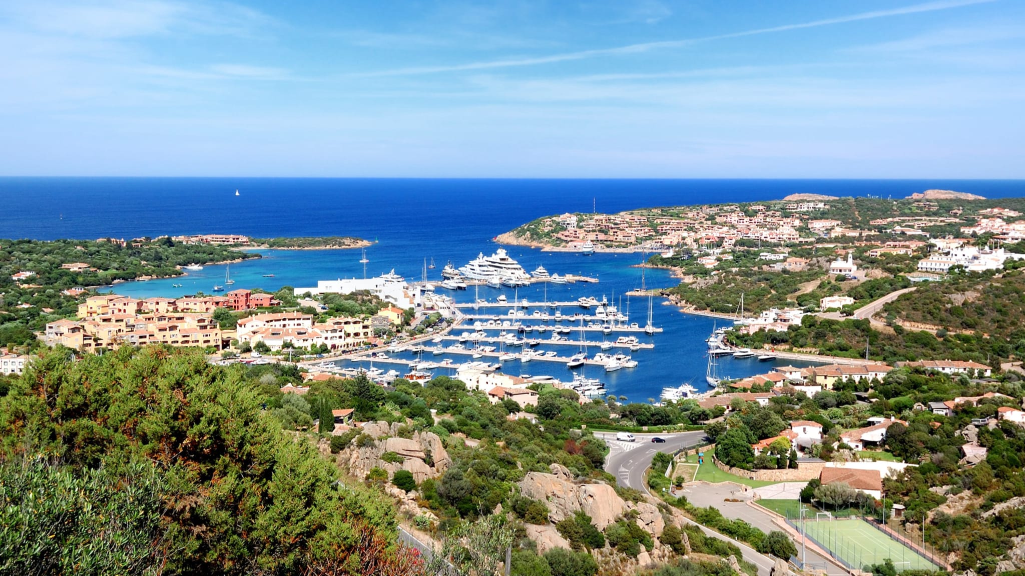 Hafen, Porto Cervo, Sardinien, Italien