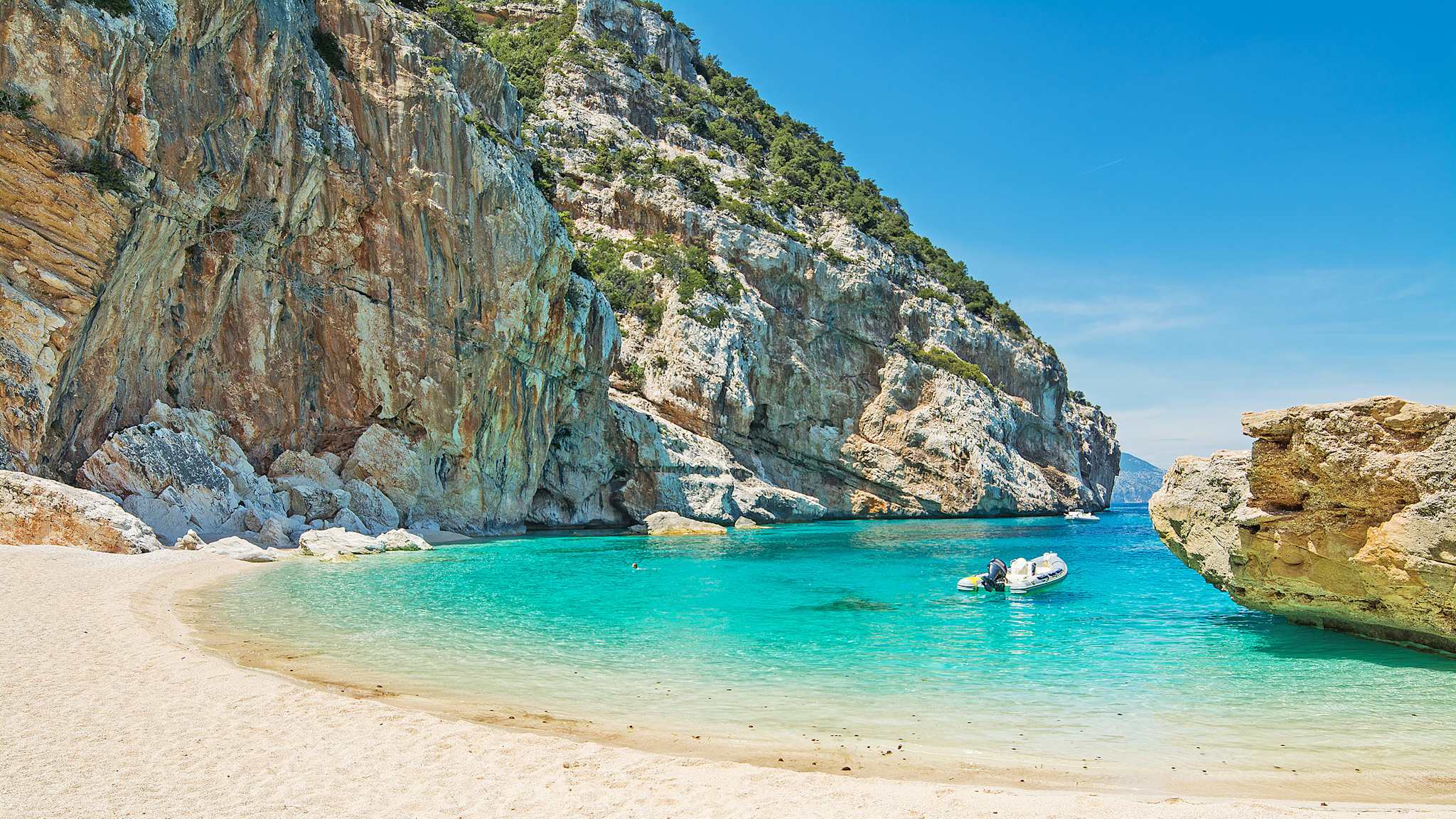 Strand, Cala Mariolu, Sardinien, Italien