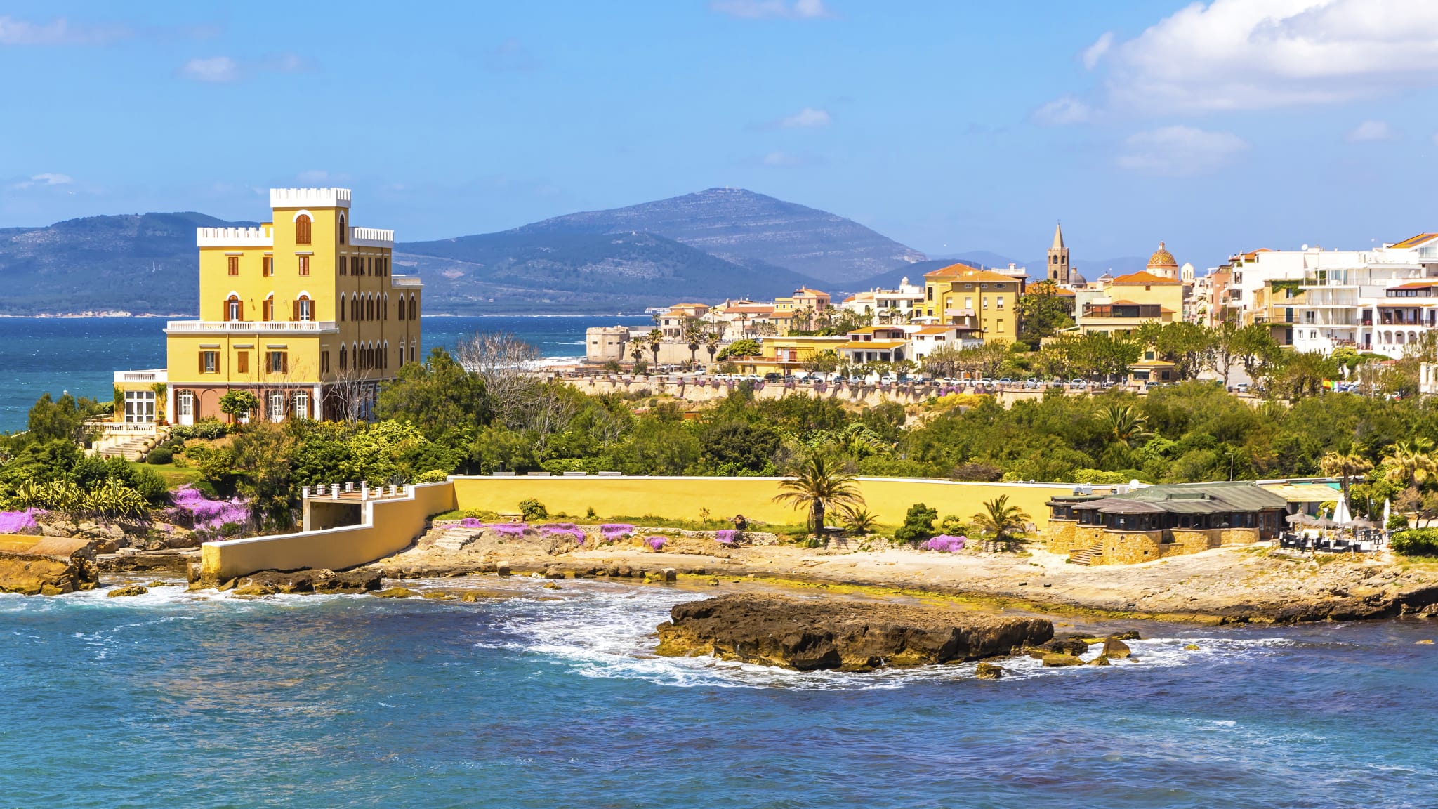 Stadt Alghero, Sardinien, Italien