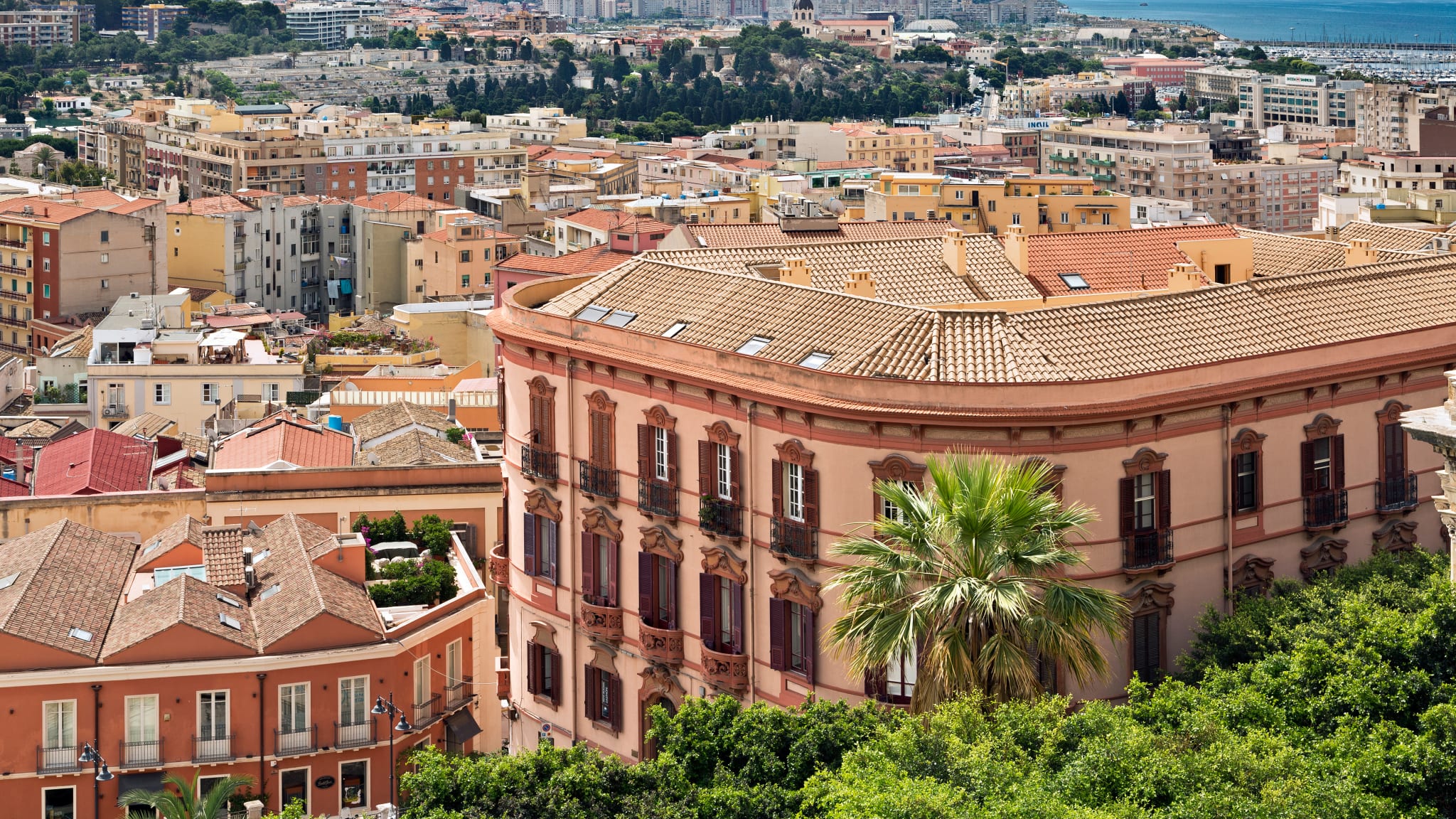 Stadt Cagliari, Sardinien, Italien