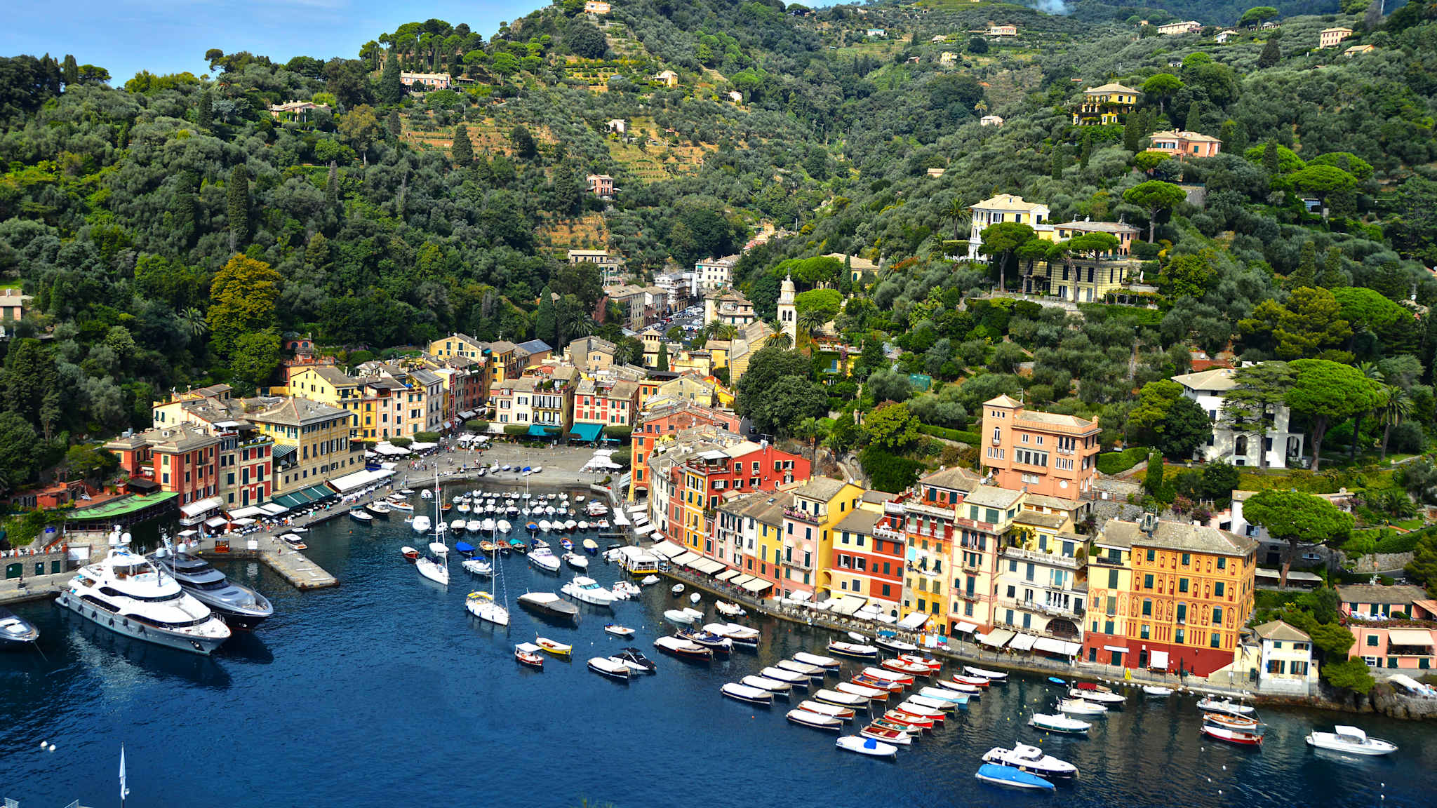Hafen Portofino, Ligurien, Italienische Riviera