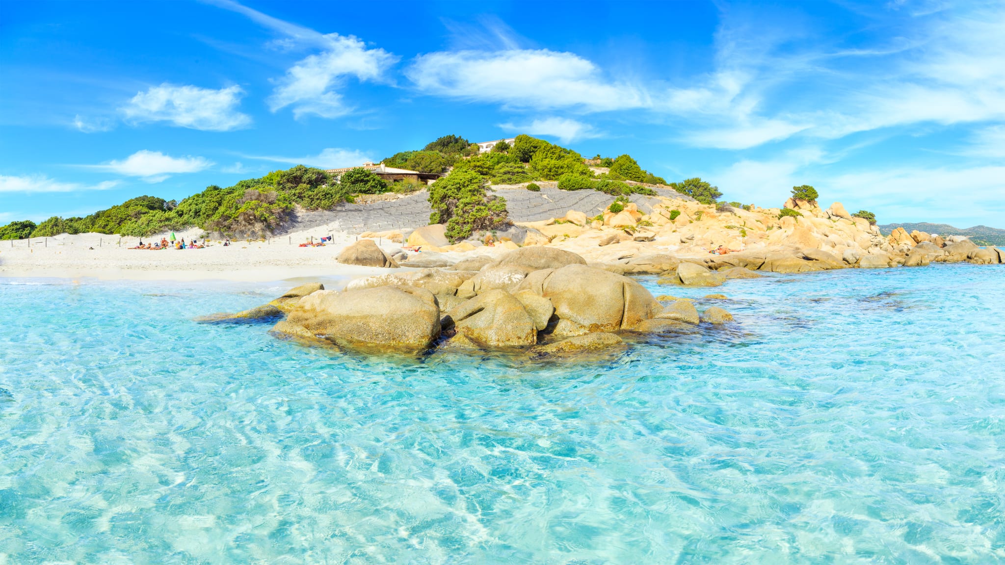 Strand Villasimius, Sardinien