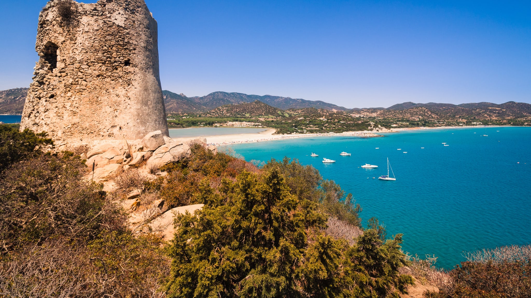 Aussichtspunkt - Torre di Porto Giunco, Villasimius, Sardinien