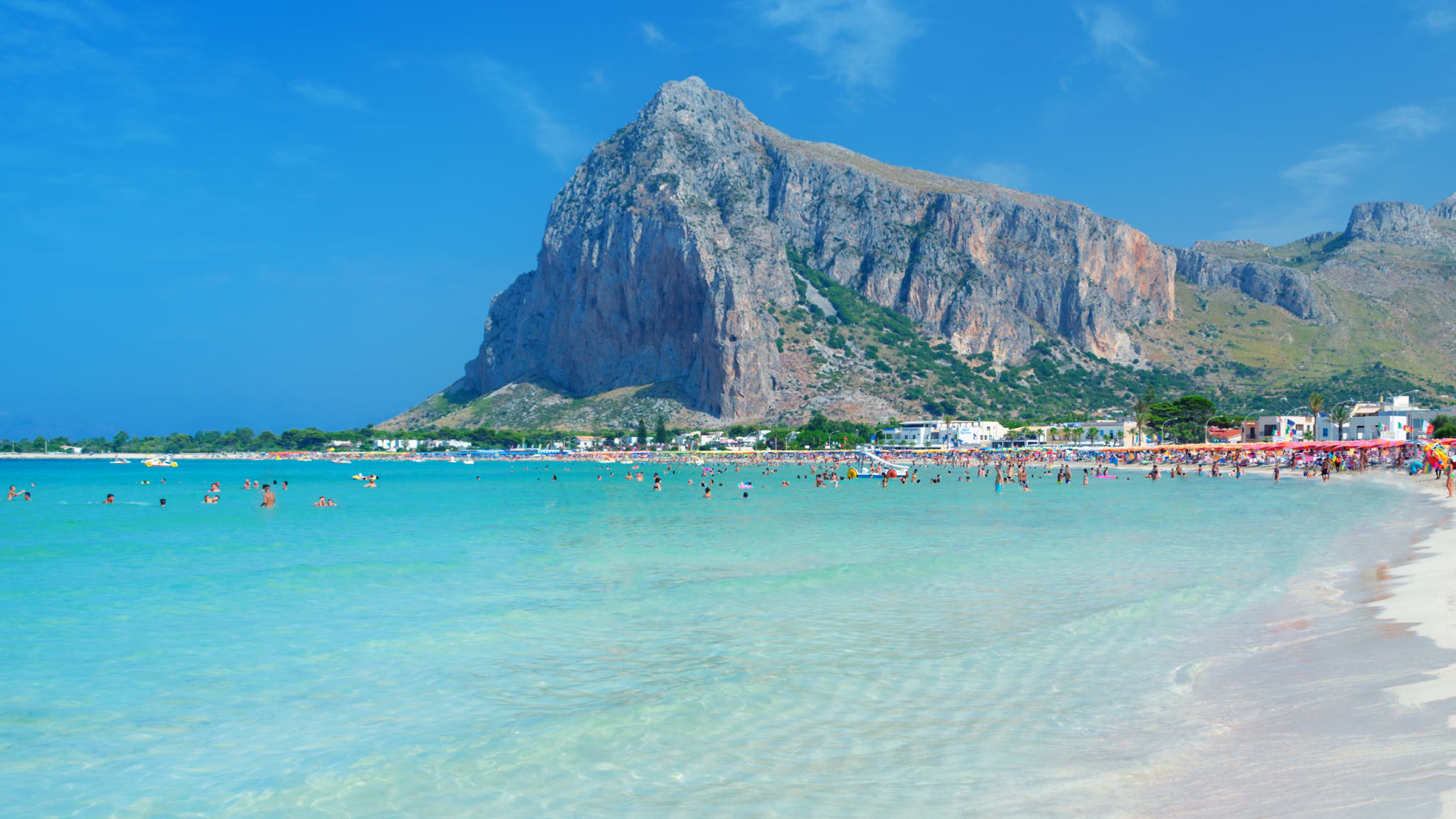 Strand San Vito lo Capo, Sizilien, Italien