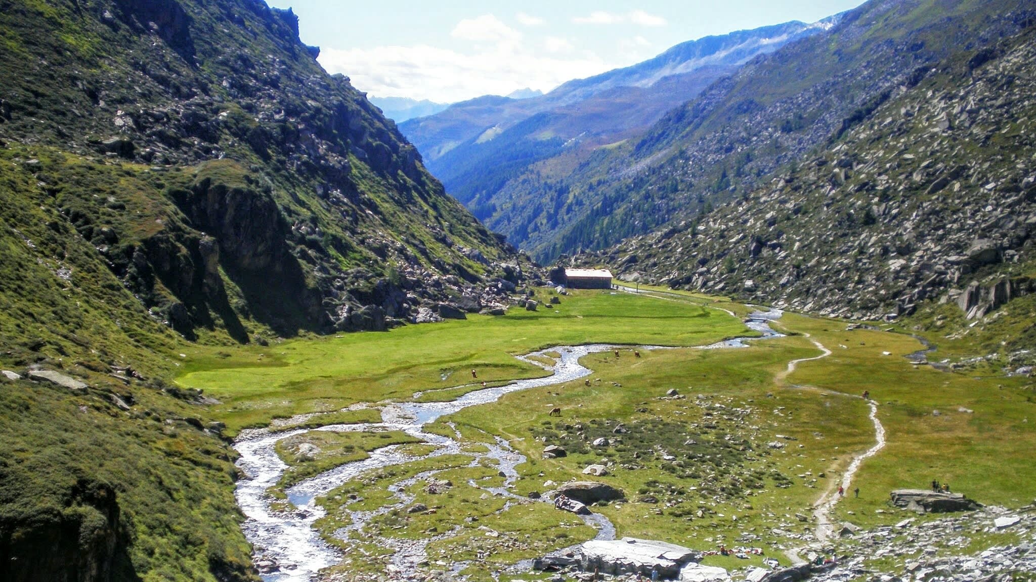 Stream In Valley At Ahrntal