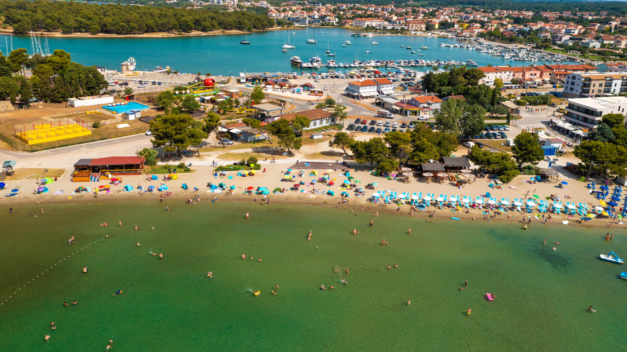 Strand Bijeca, Medulin, Istrien