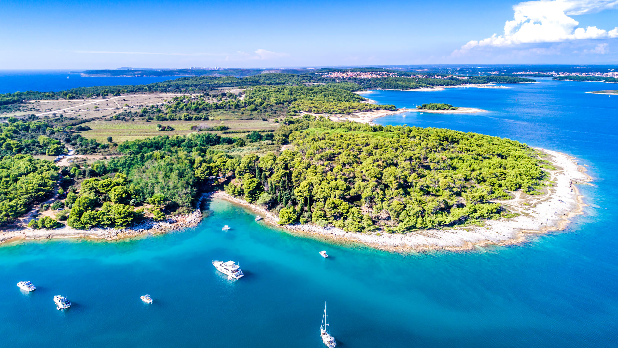 Strand Kap Kamenjak, Istrien, Kroatien