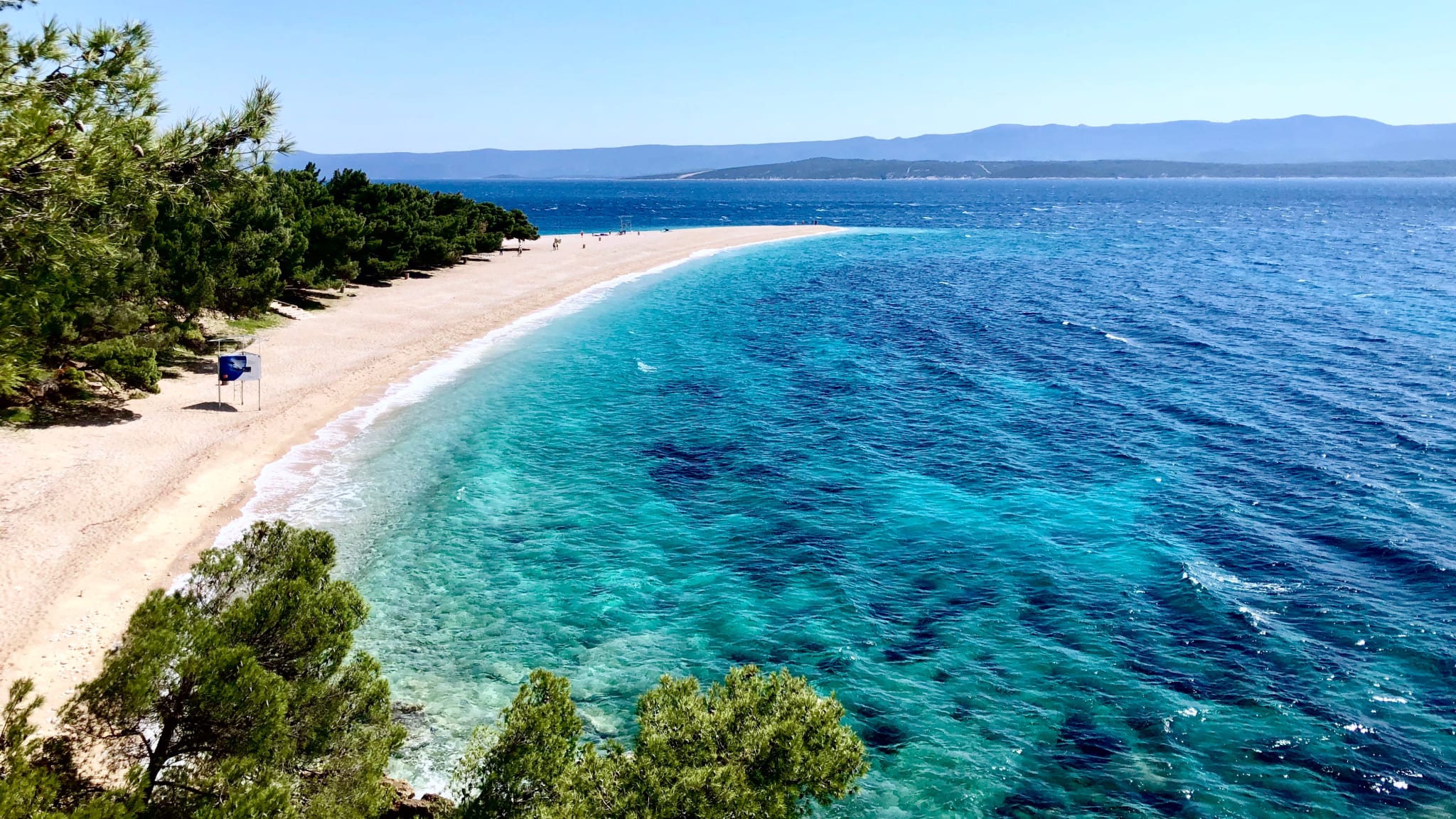 Strand von Bol, Dalmatien, Kroatien