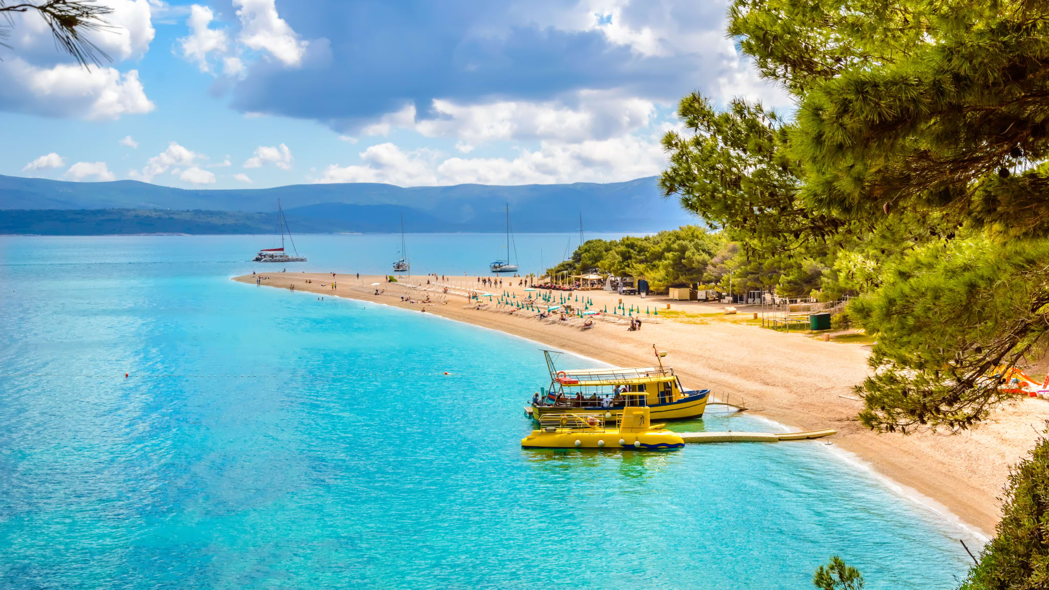 Zlatni Rat Strand, Bol, Dalmatien
