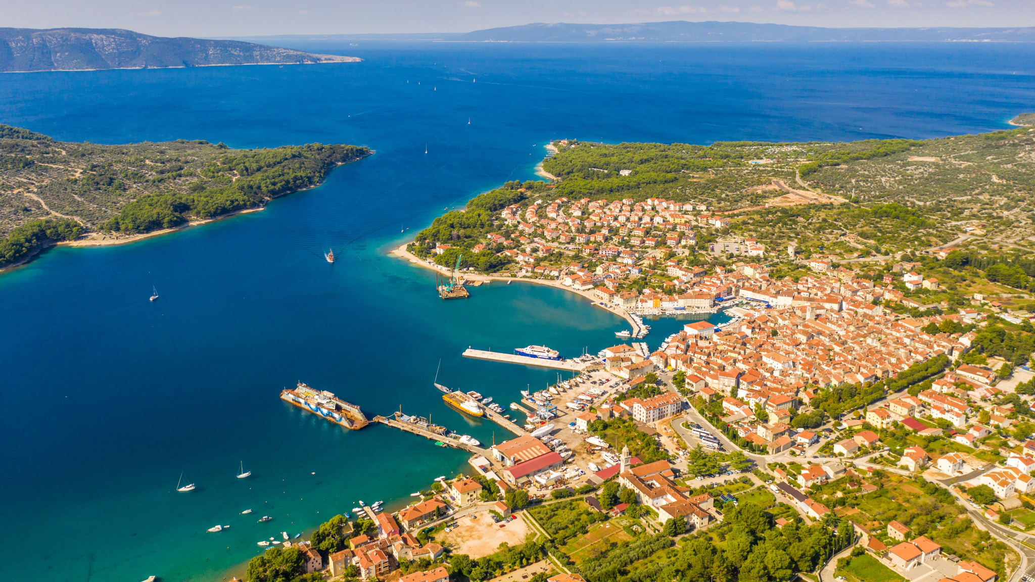 Hafen, Cres, Insel Cres