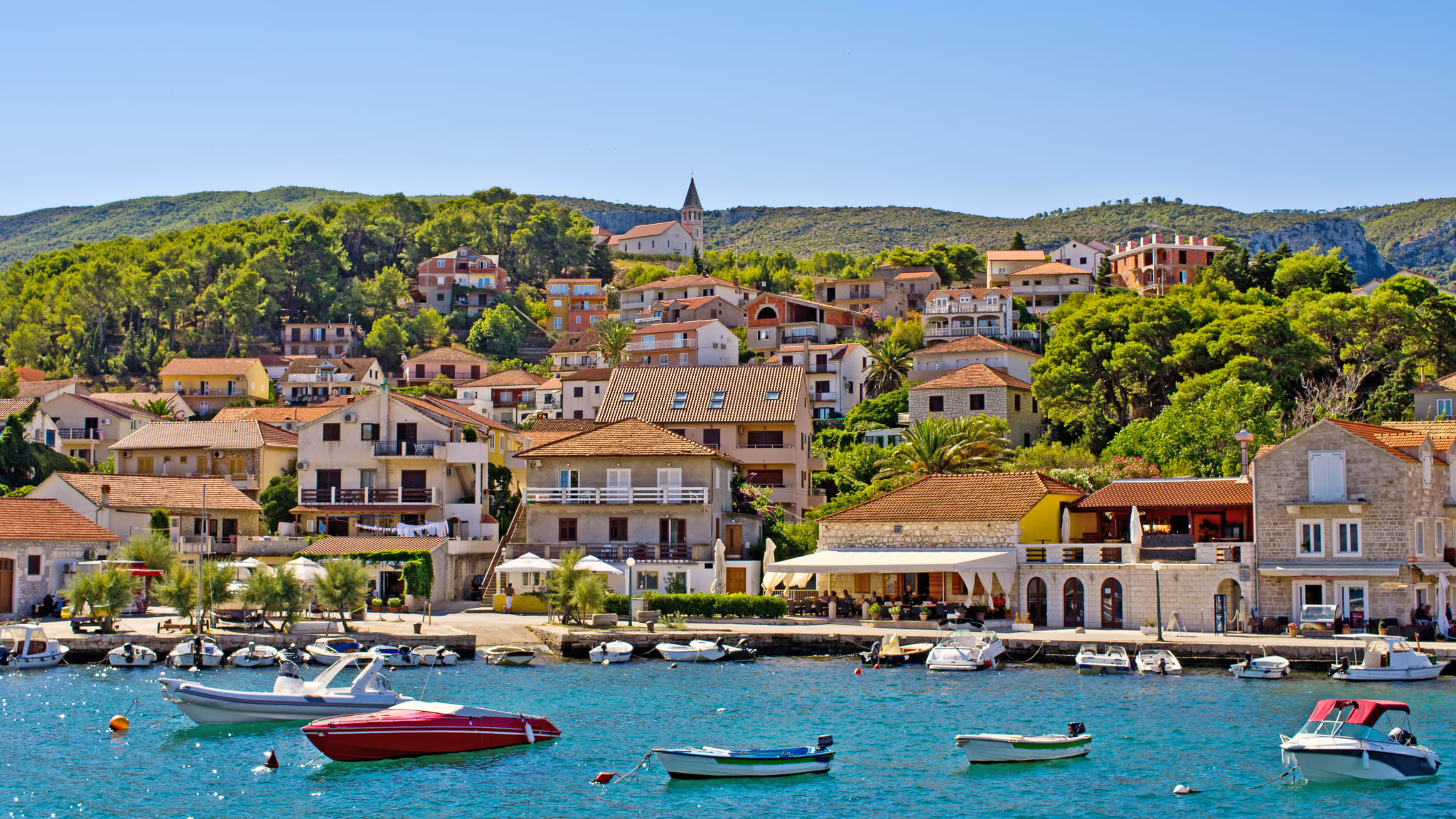 Hafen Jelsa, Insel Hvar, Kroatien