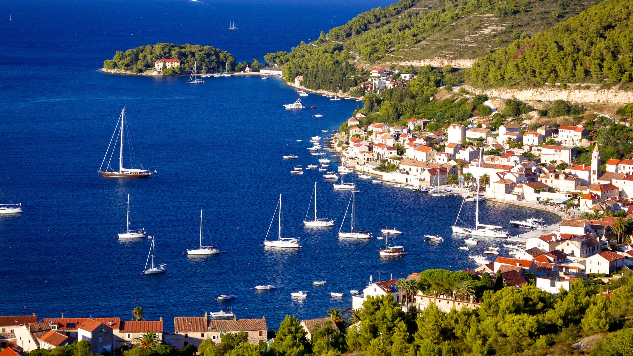 Hafen, Vis Stadt, Insel Vis, Kroatien
