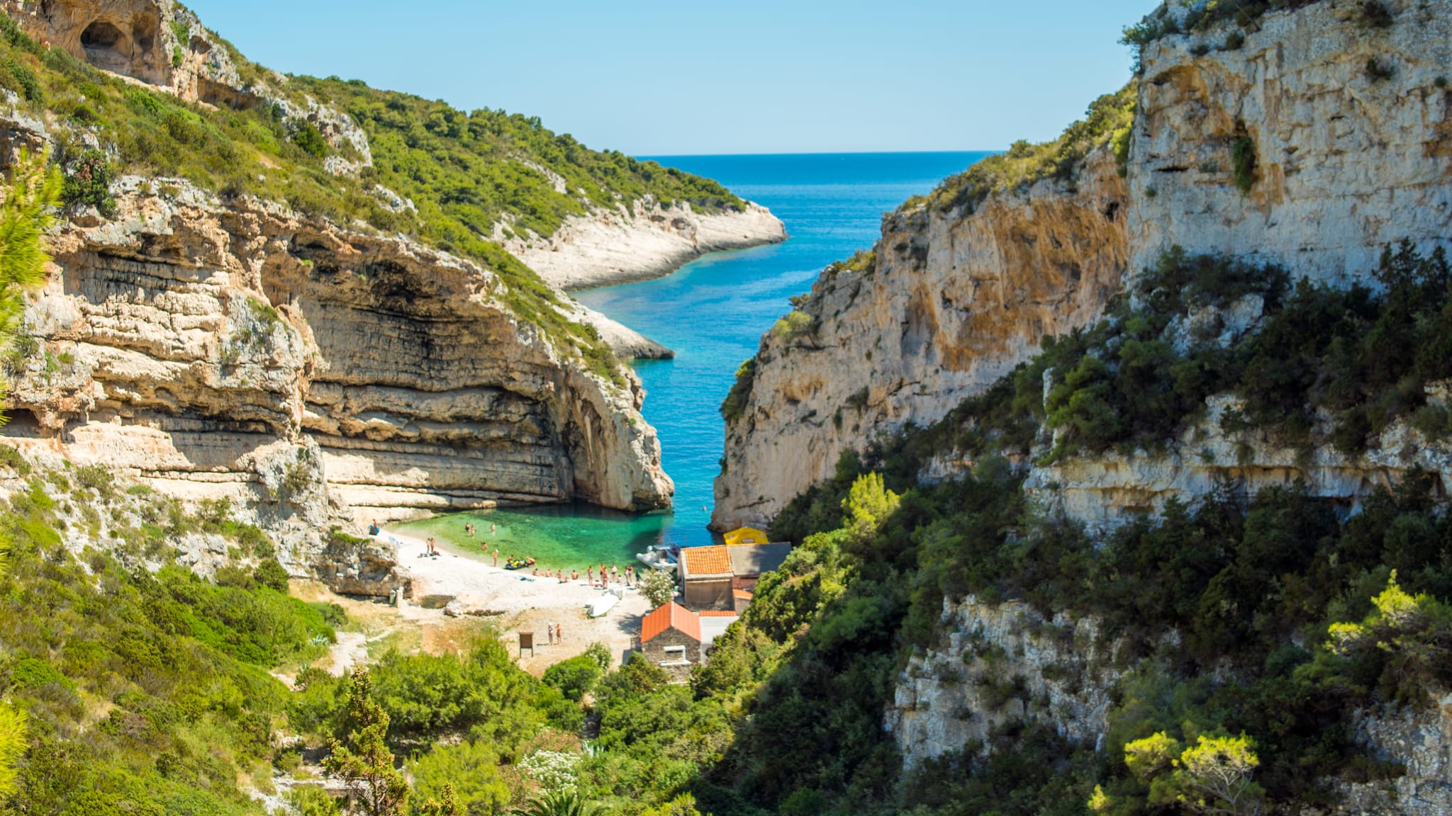 Bucht Stiniva, Insel Vis, Kroatien