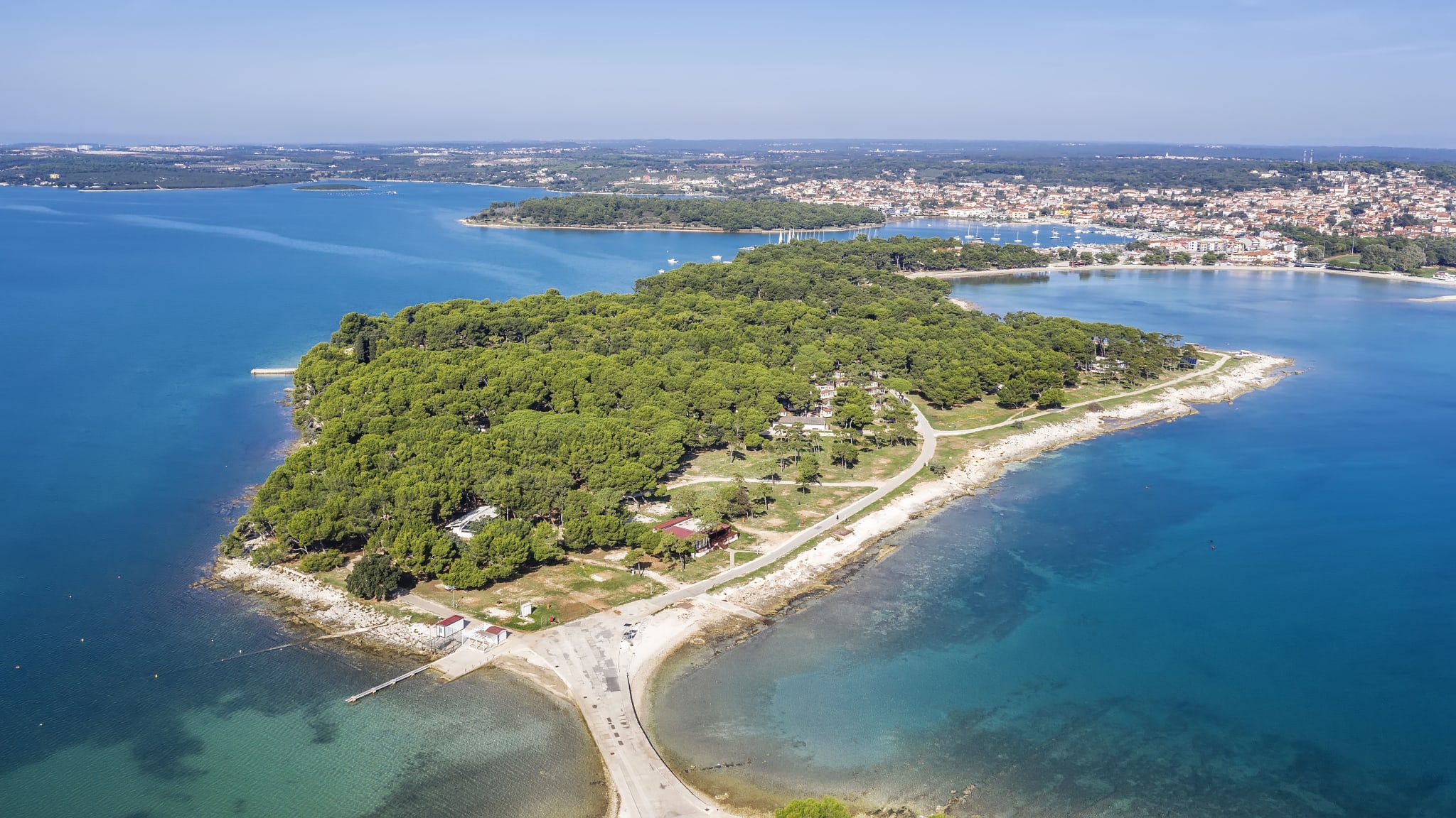 Luftaufnahme von Medulin, Istrien, Kroatien