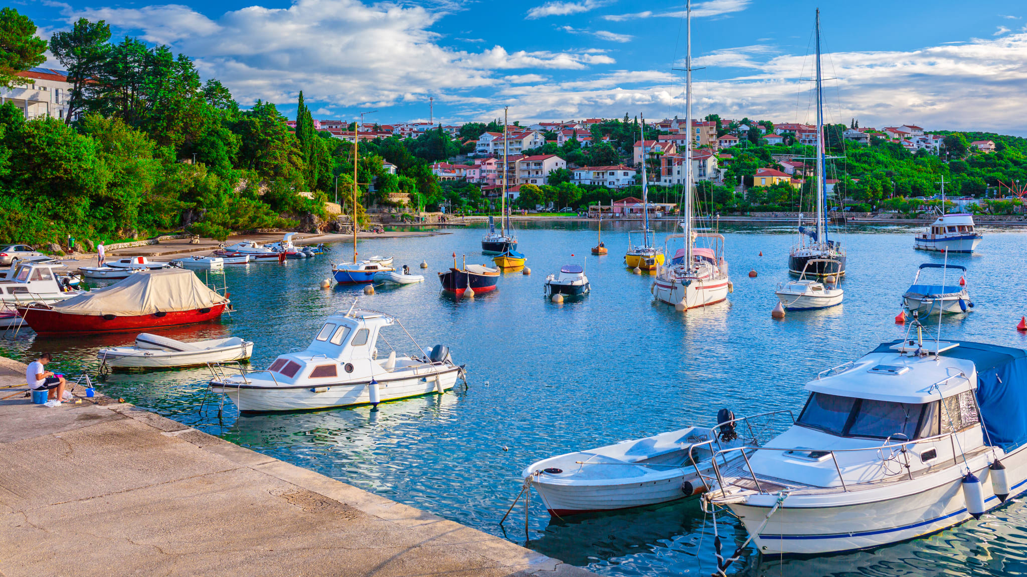 Hafen, Krk Stadt, Kvarner Bucht
