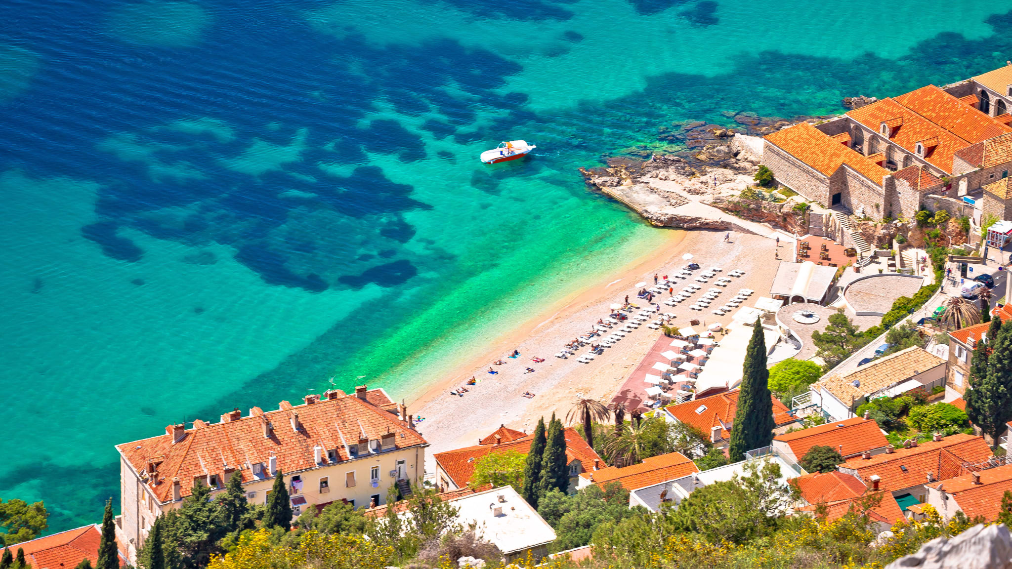 Strand Banje, Dubrovnik, Kroatien