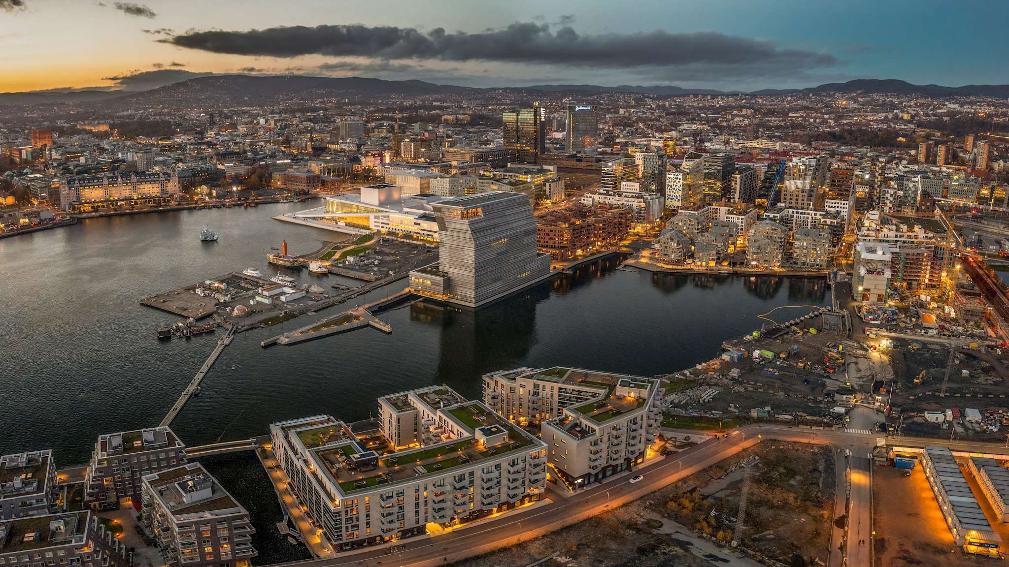 Blick auf Oslo, Norwegen
