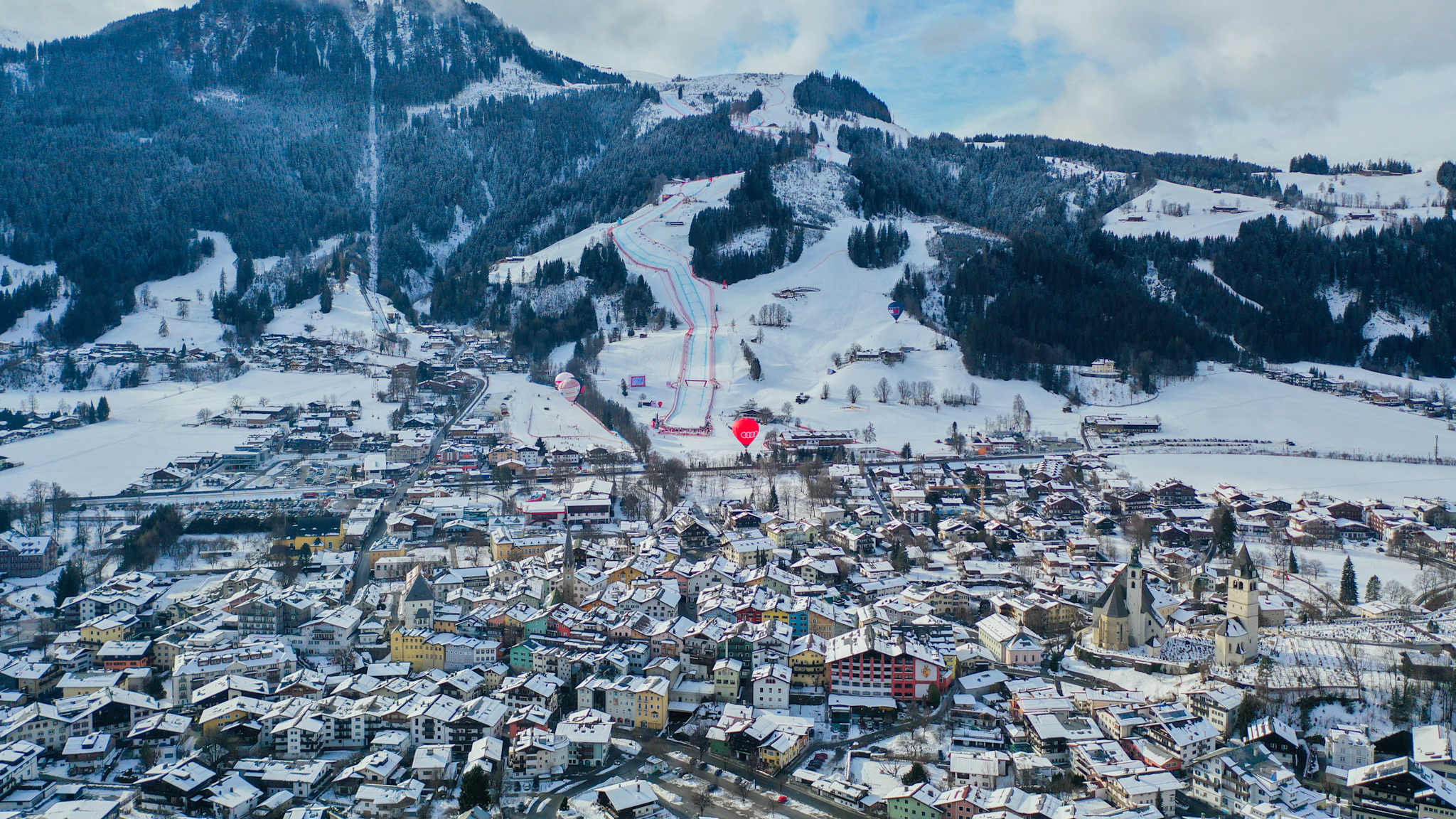 Hahnenkamm, Kitzbühl, Österreich