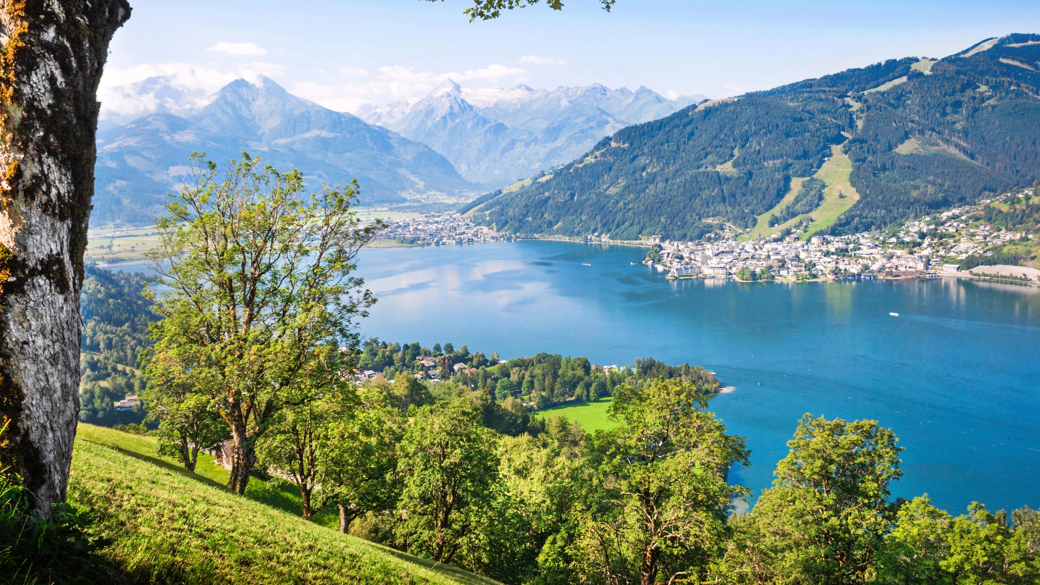 Idyllische Landschaft der Alpen auf Zell am See, Österreich