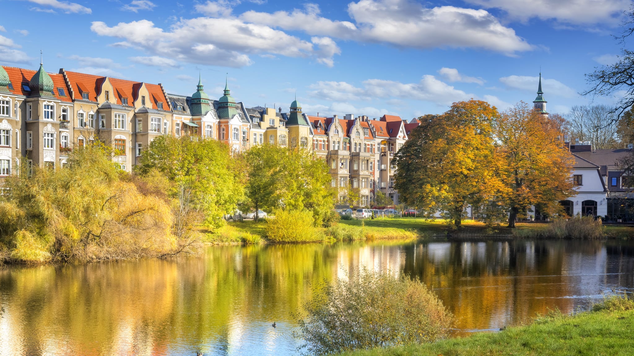Öffentlicher Park, Stettin, Polen