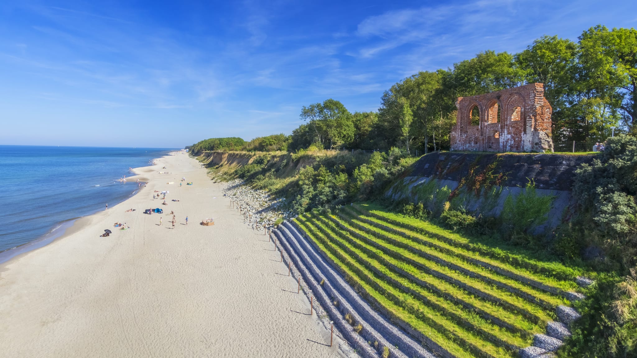 Polnische seashore Ostsee