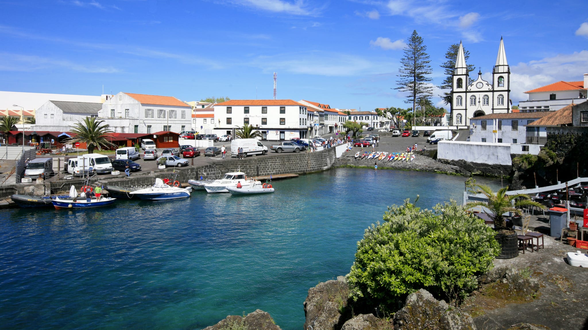 Hafen, Madalena, Azoren, Portugal