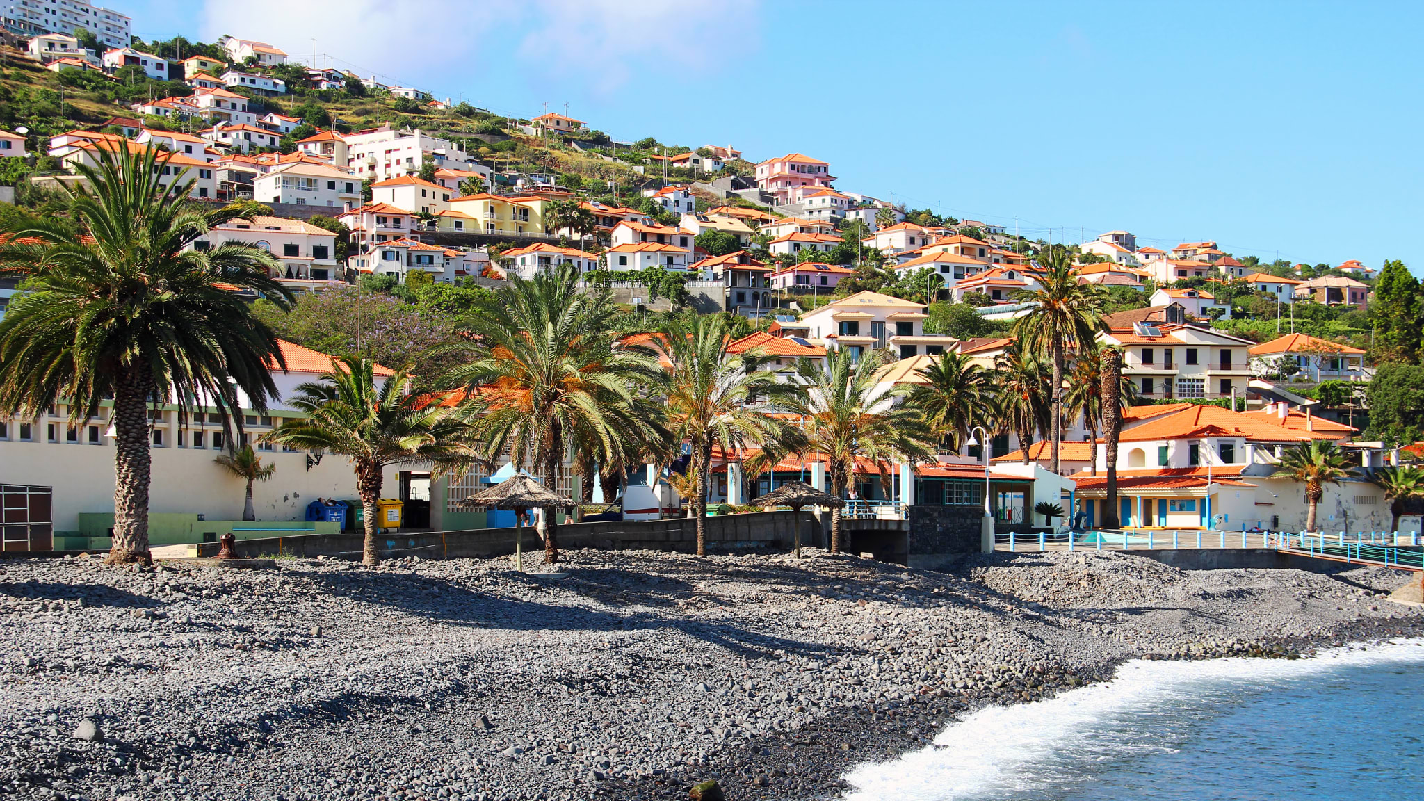 Strand von Santa Cruz, Madeira, Portugal