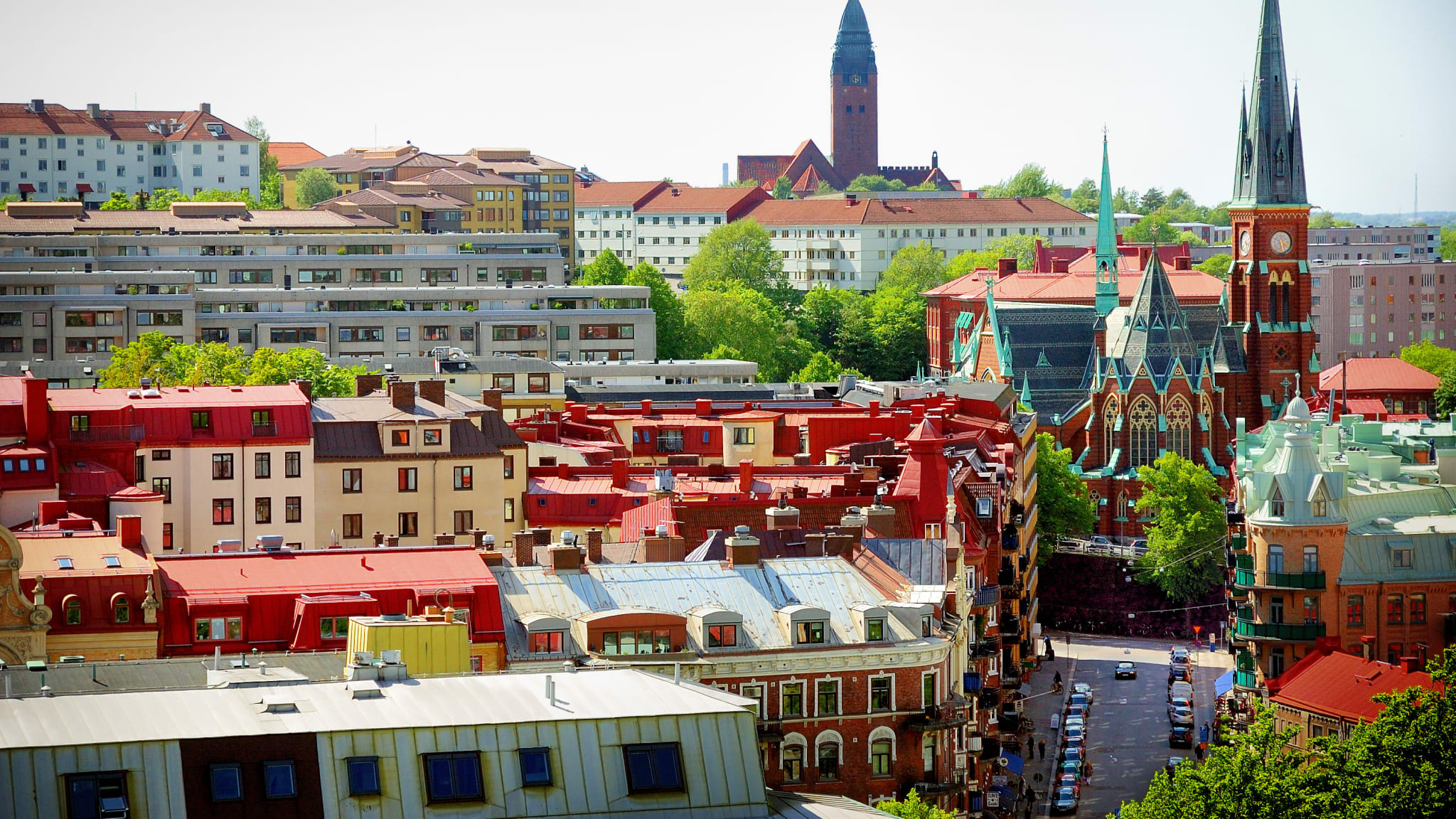 Gothenburg view over Linnestaden