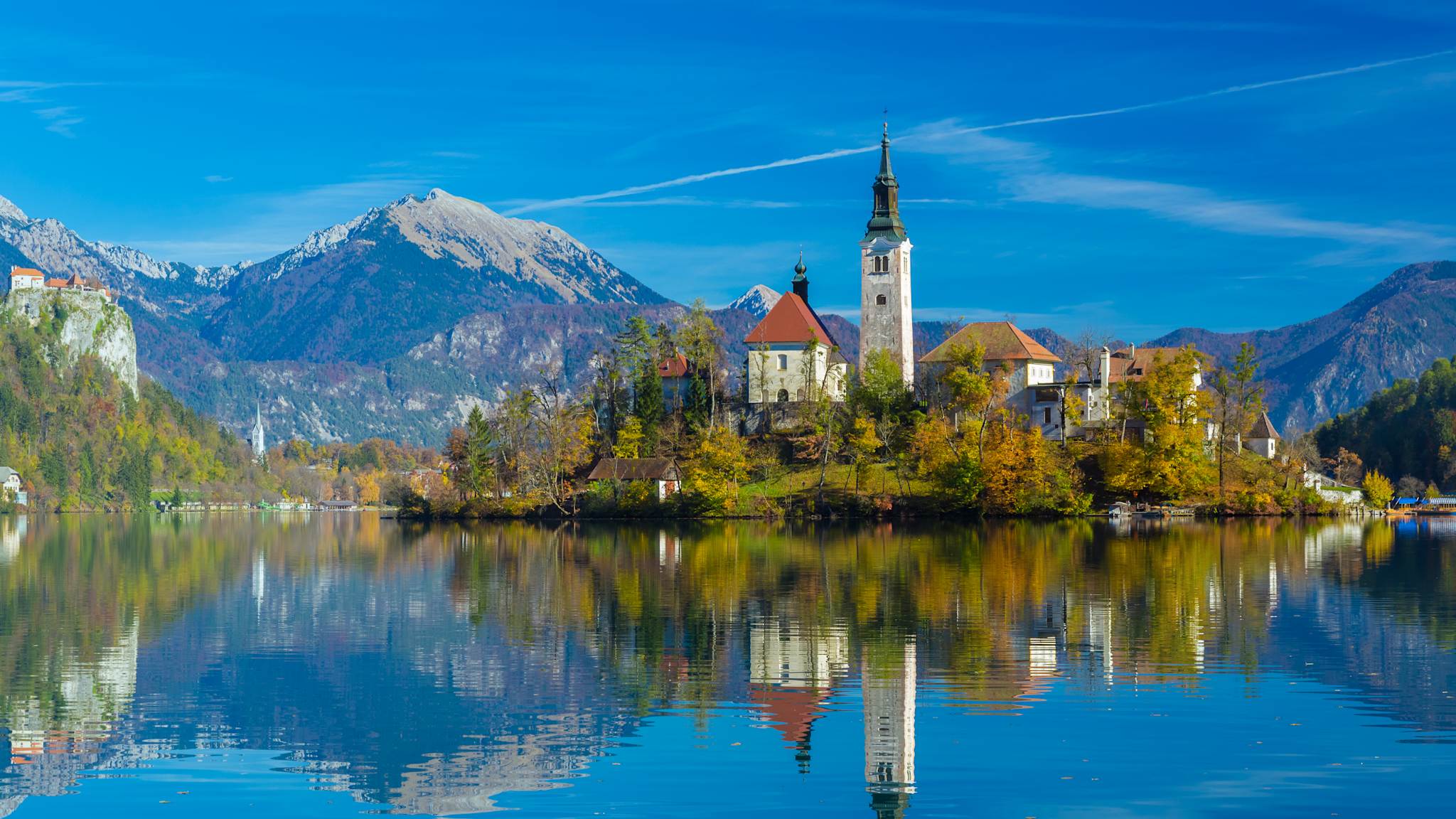 See Bled mit Kirche, Slowenien