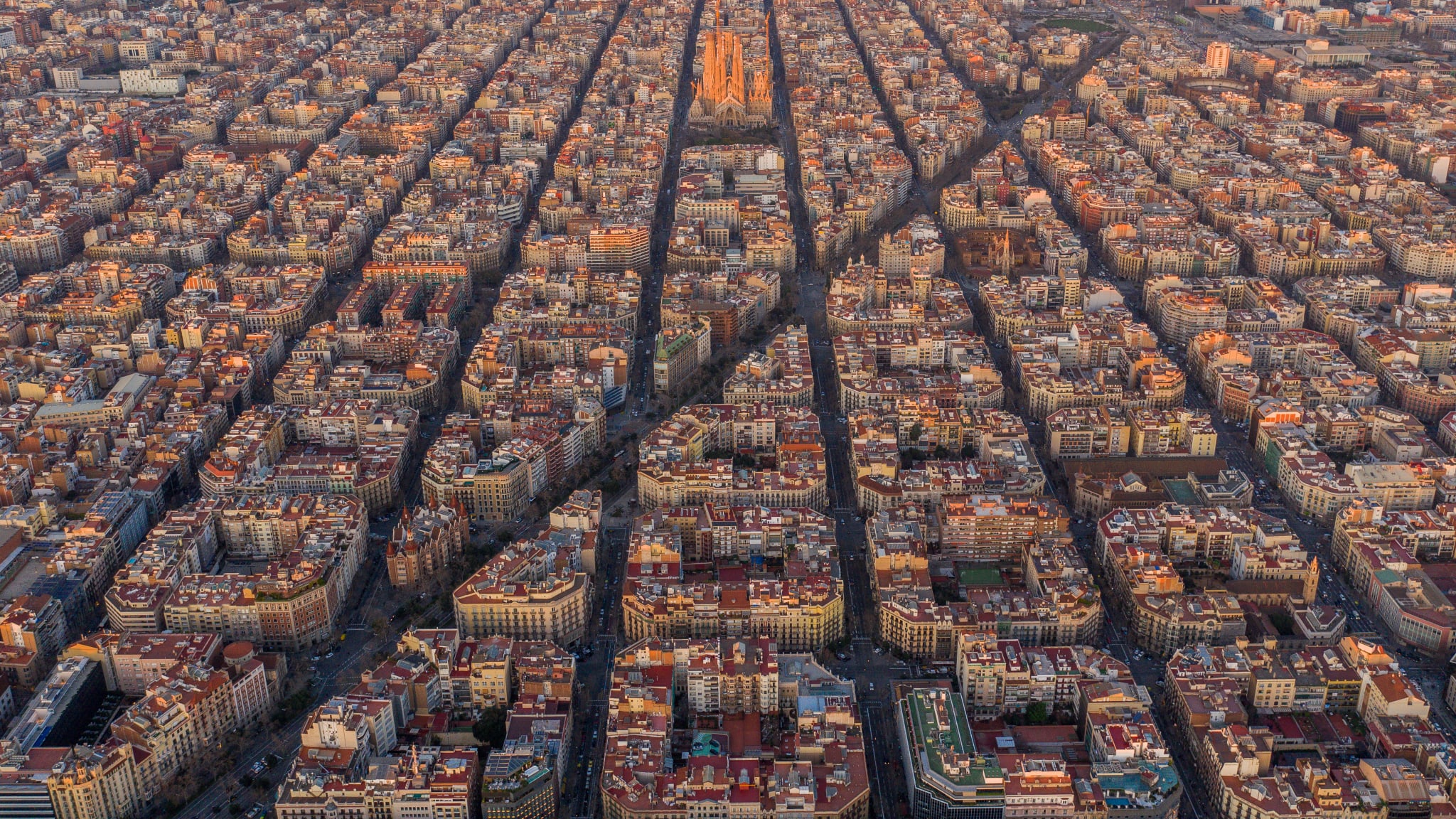 Ansicht auf Barcelona, Spanien