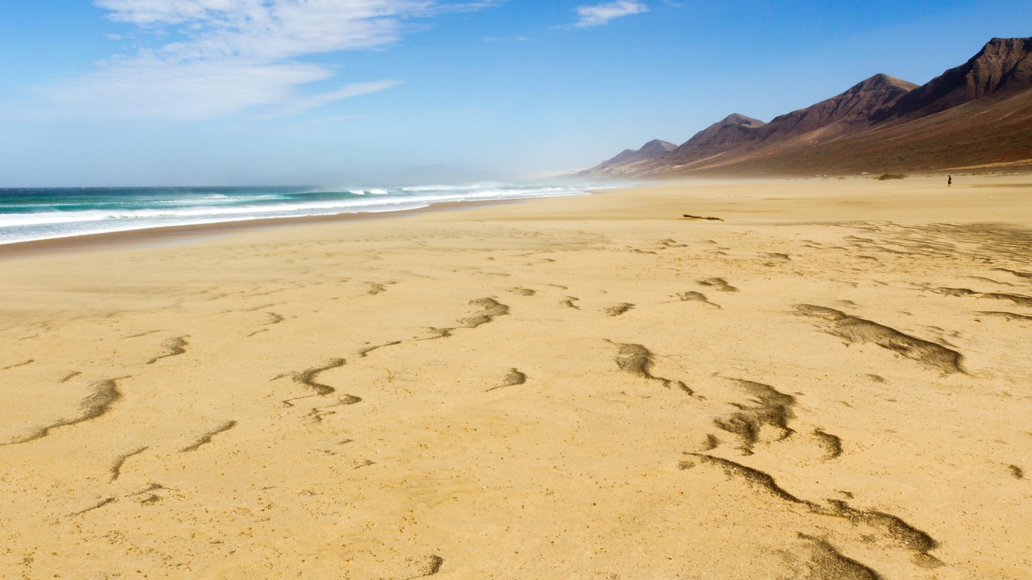 Playa de Cofete, Fuerteventura, Spanien