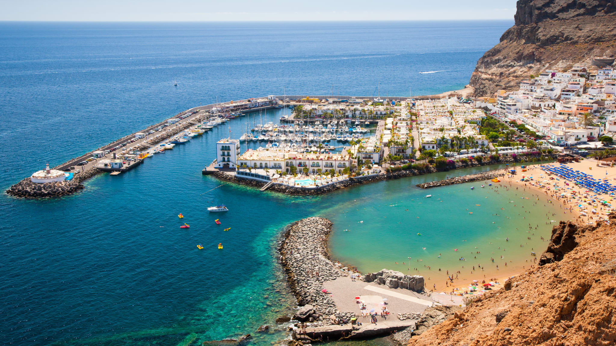 Hafen von Puerto de Mogan auf Gran Canaria