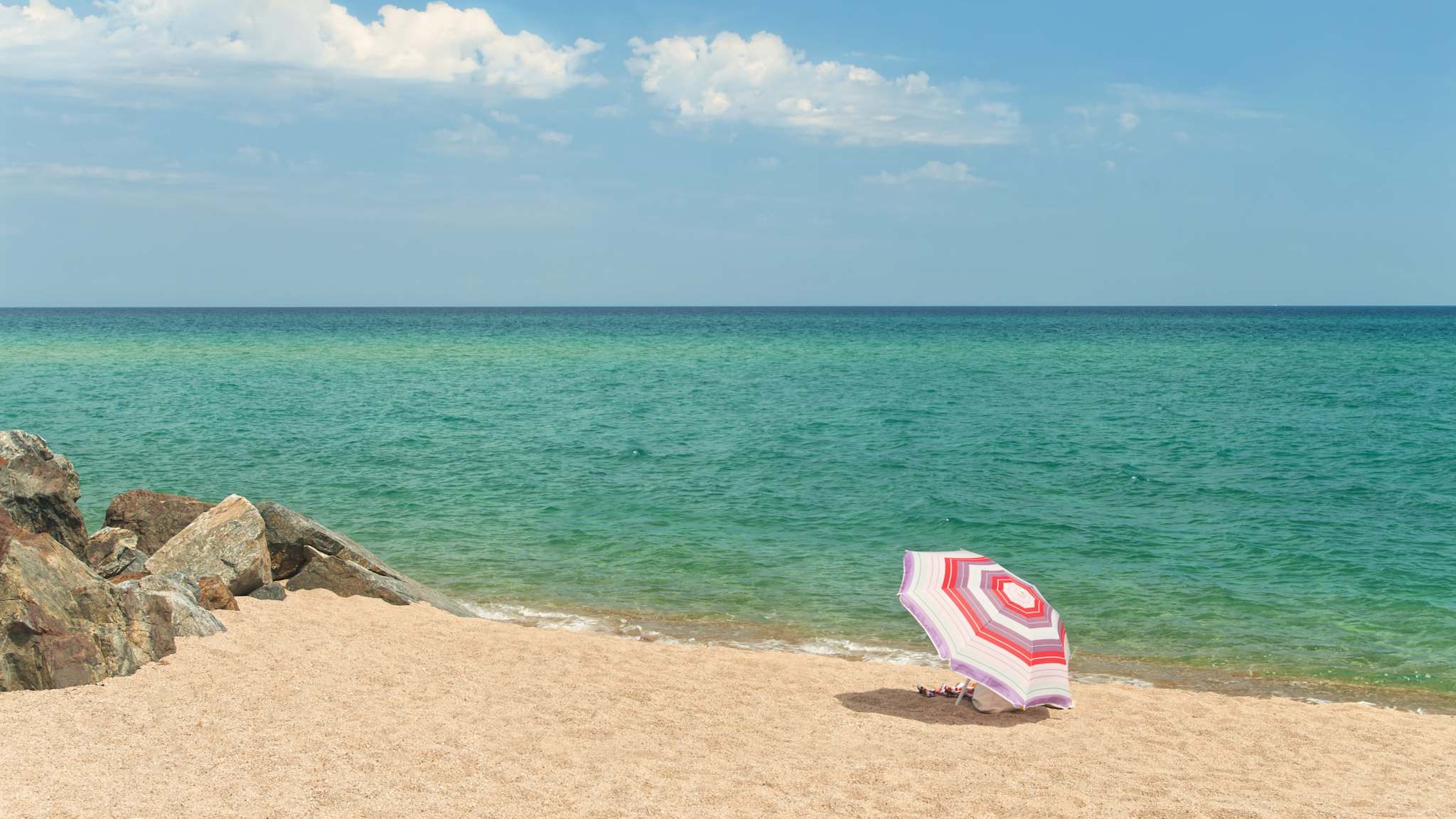 Strand Santa Susanna, Katalonien