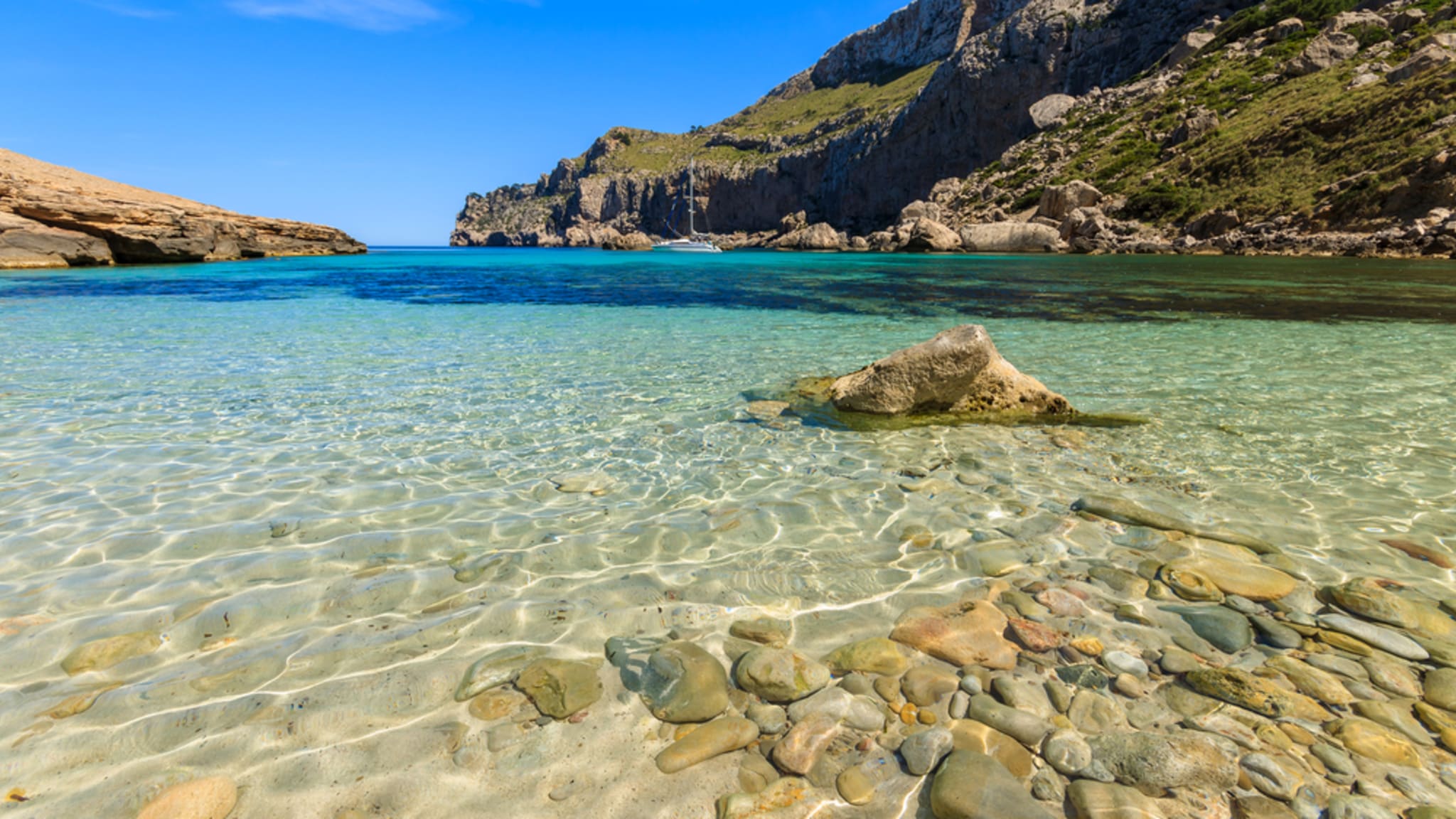 Kristallklares Wasser bei Cala Figuera auf Mallorca