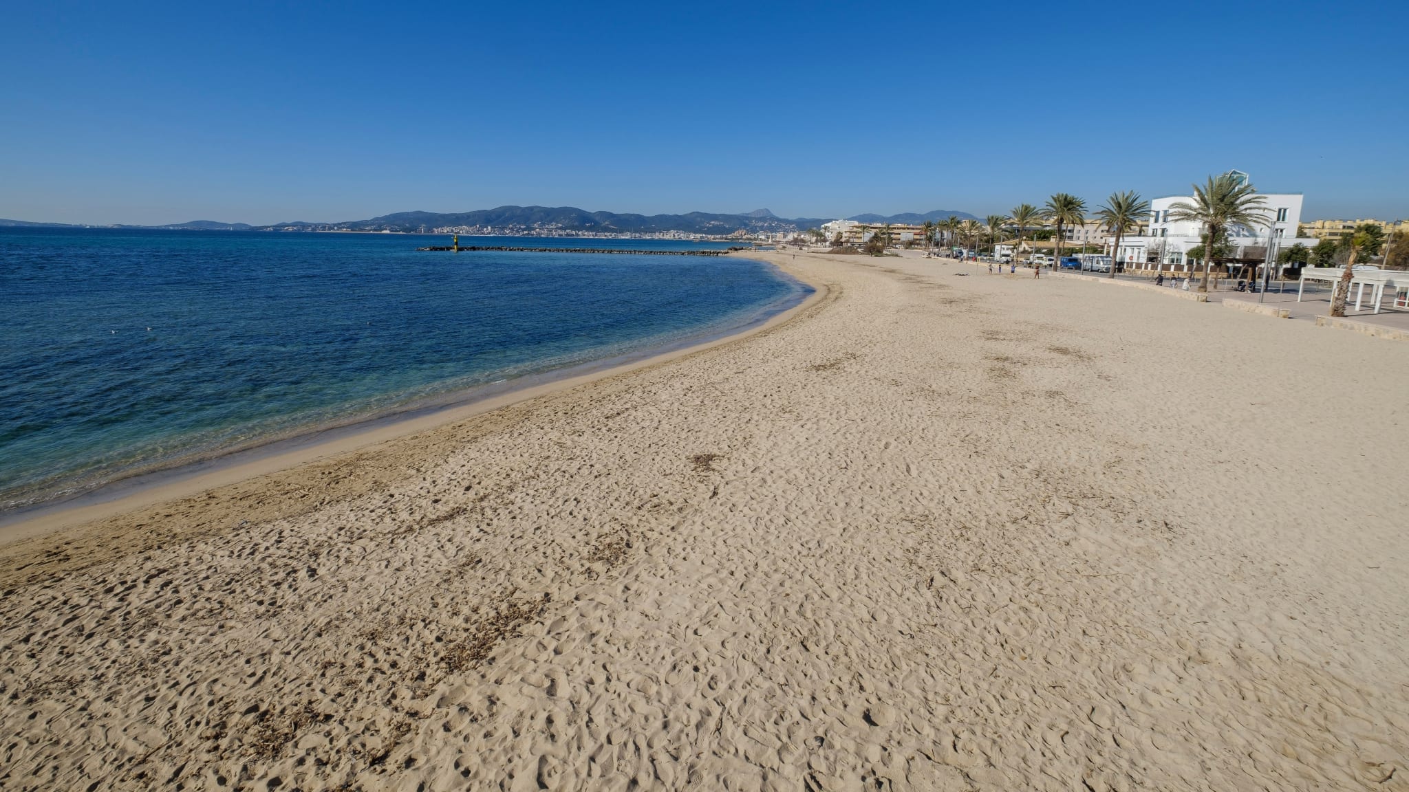 Strand Ciudad Jardin, Palma, Mallorca, Balearen, Spanien