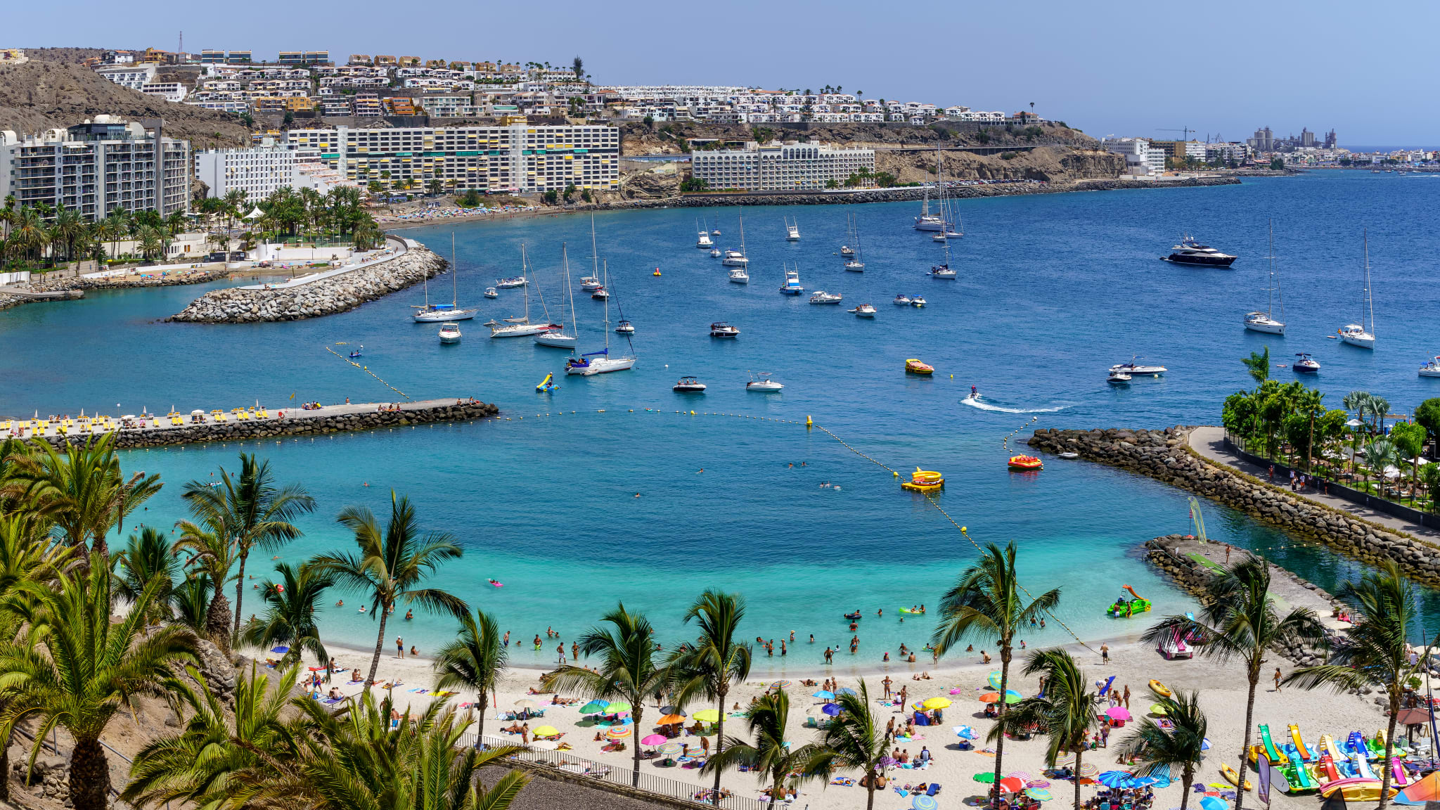 Strand Arguineguin, Gran Canaria, Spanien
