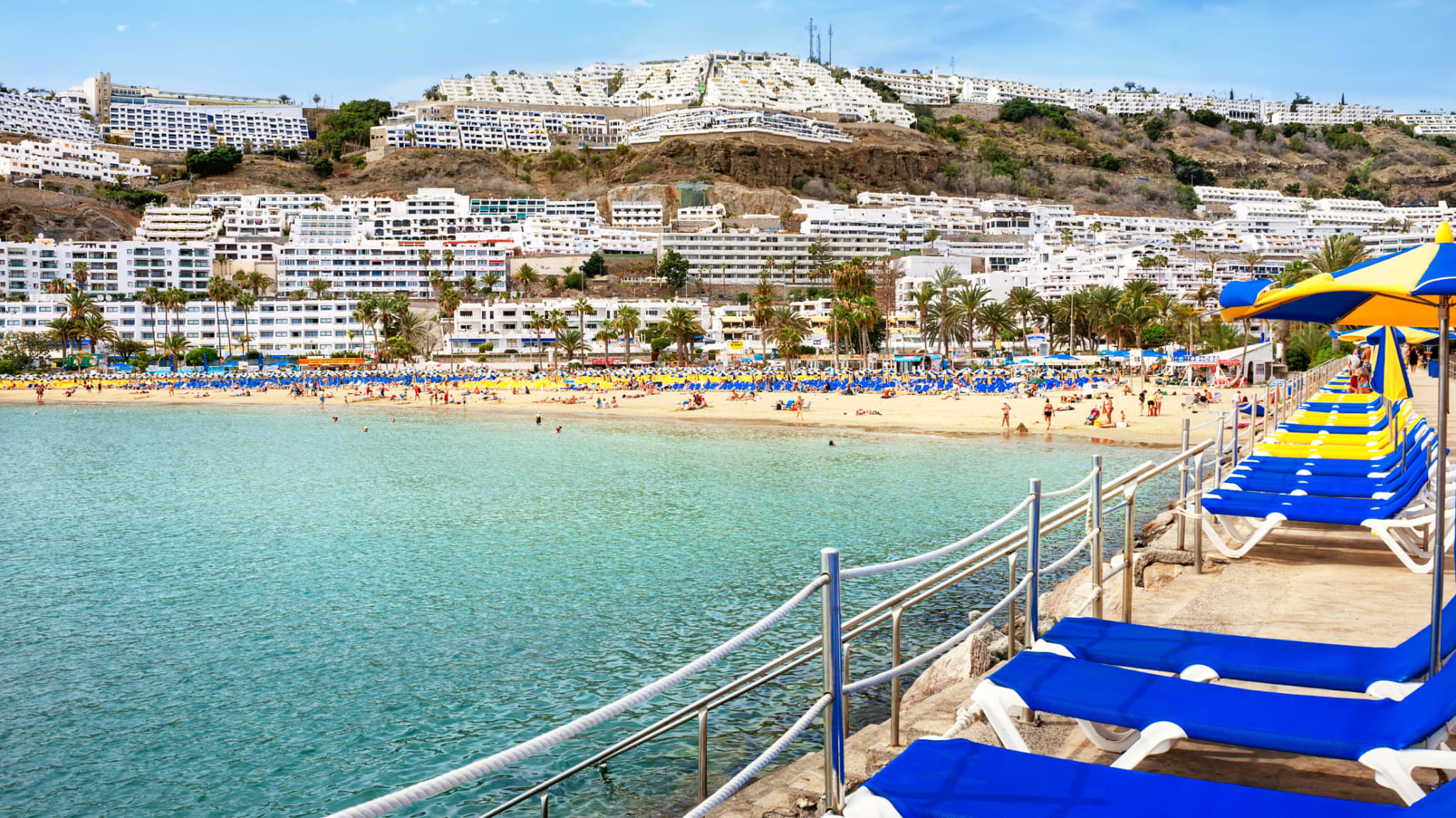 Strand Puerto Rico, Gran Canaria, Spanien