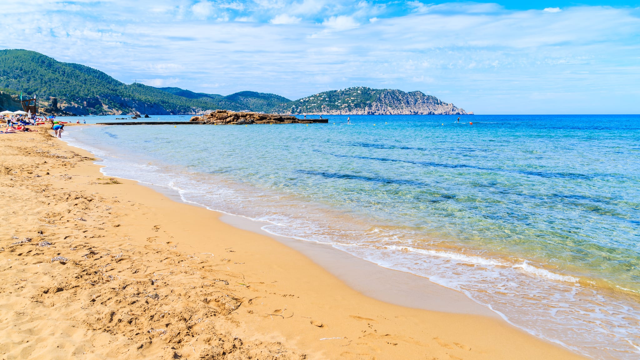 Playa Des Figueral, Ibiza, Spanien